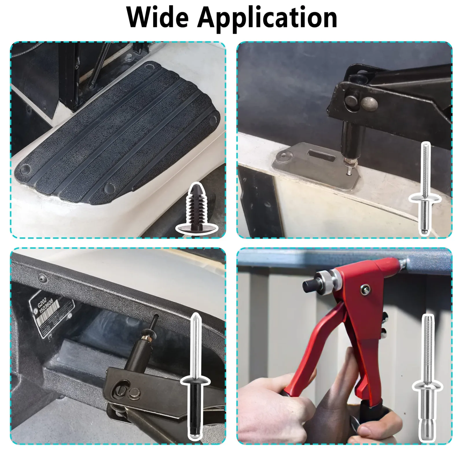 10L0L Body Rivet Kit for E-Z-GO TXT 1994+ image 4