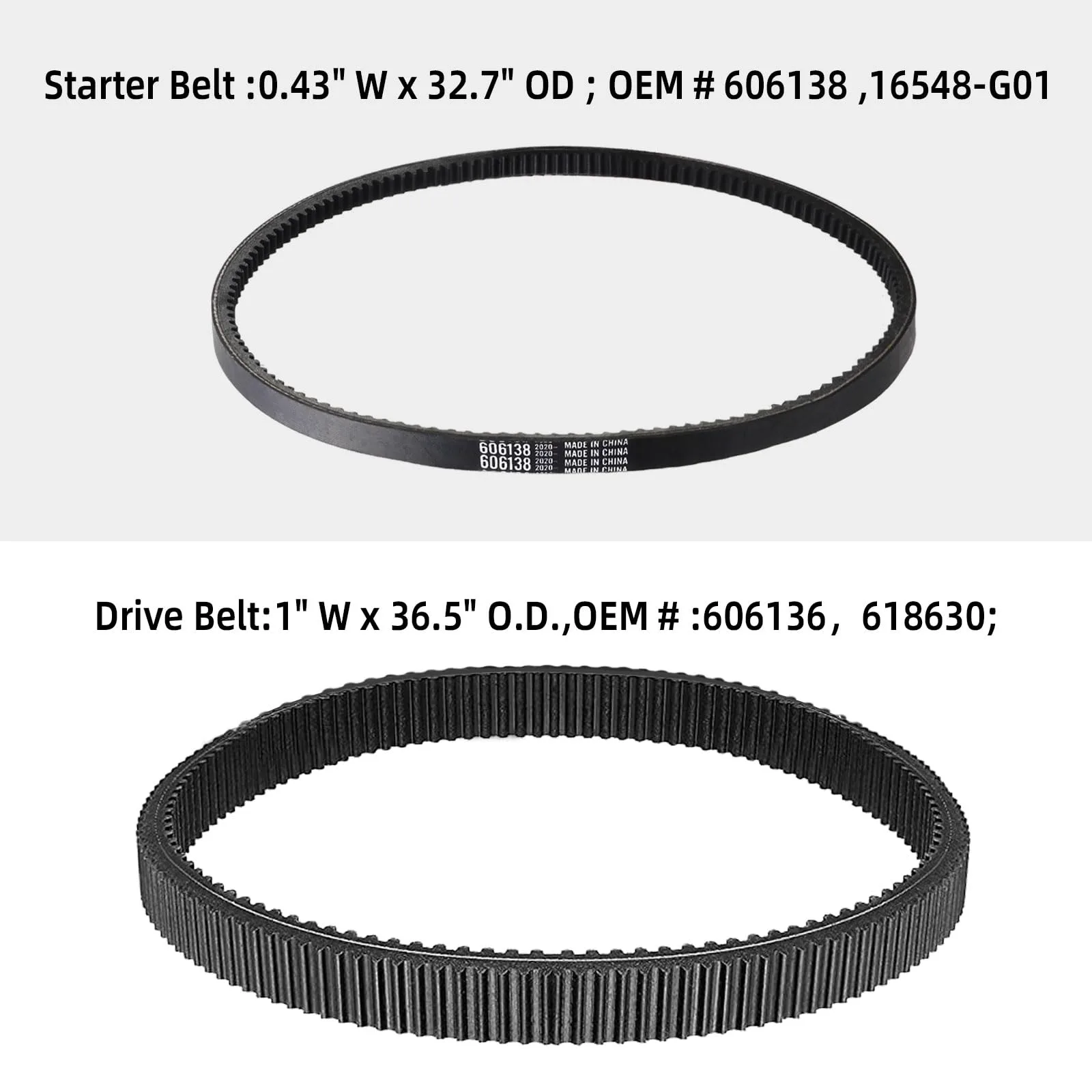 AIPSET Drive & Starter Belt Kit for E-Z-GO RXV/TXT image 4