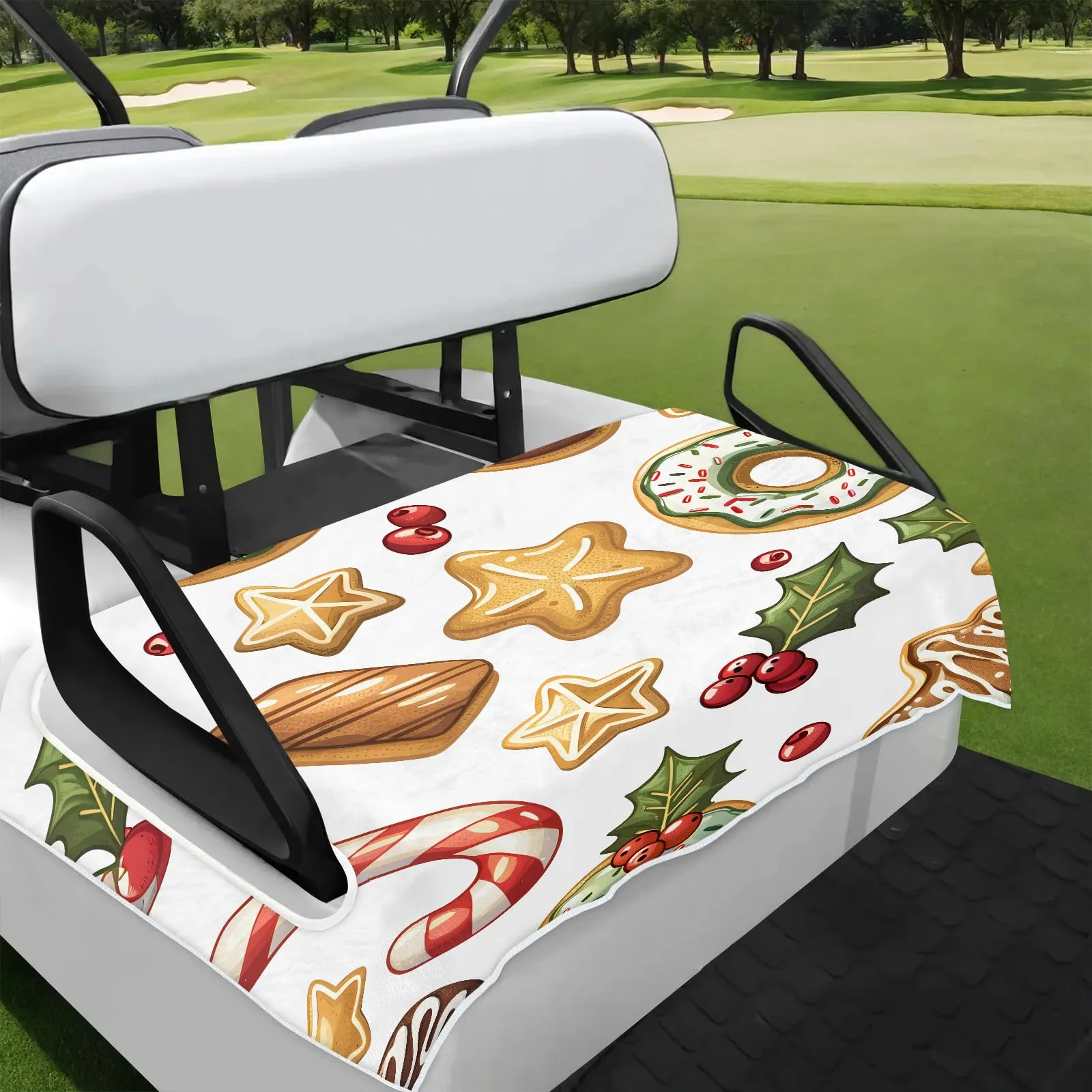 Tiveruda Golf Cart Seat Cover for Double Seats, 51 x 31 in
