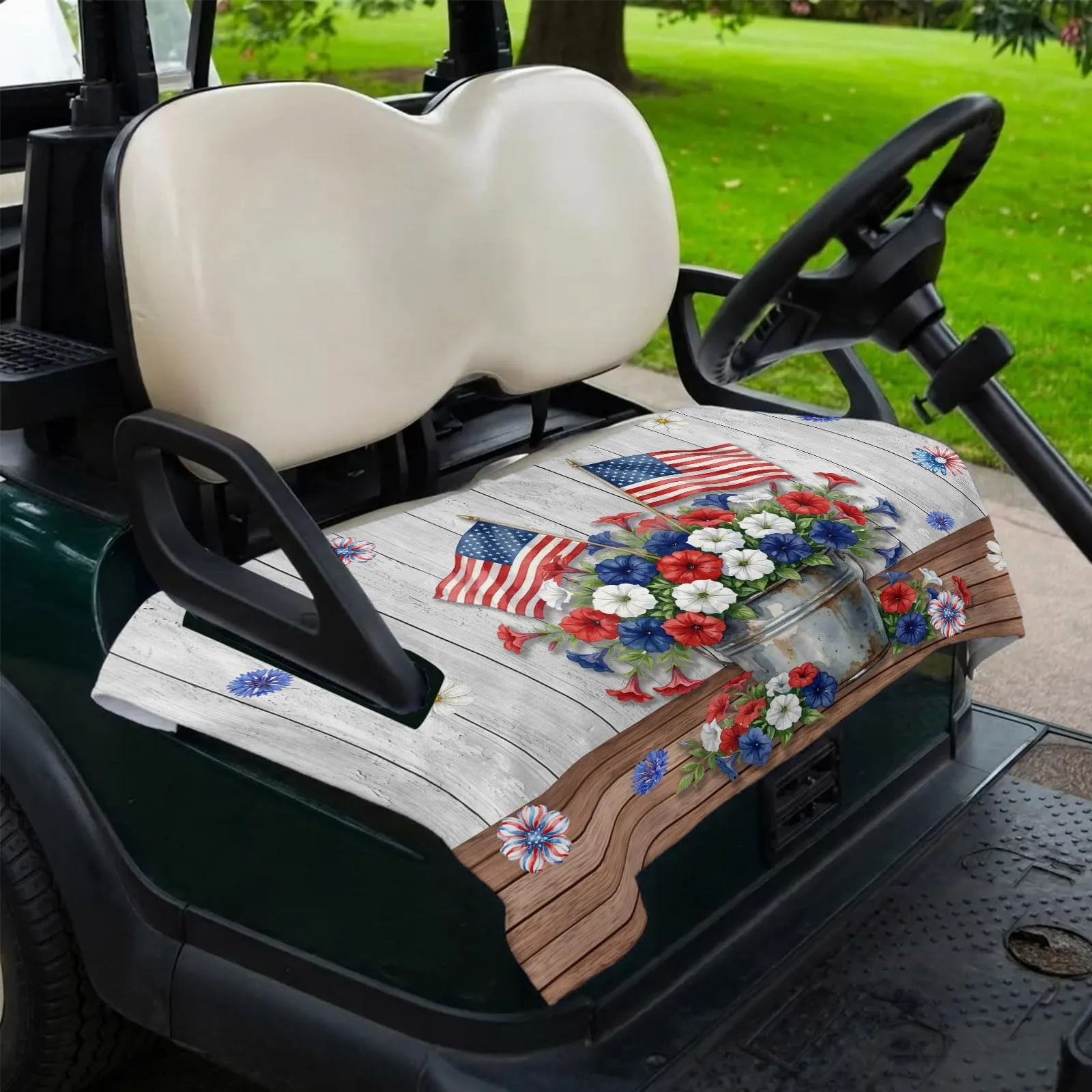 DecorLovee Golf Cart Seat Cover for 2-Seater Models image 2