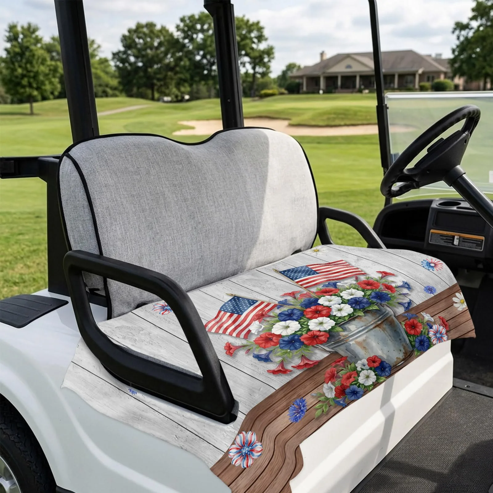 DecorLovee Golf Cart Seat Cover for 2-Seater Models image 4