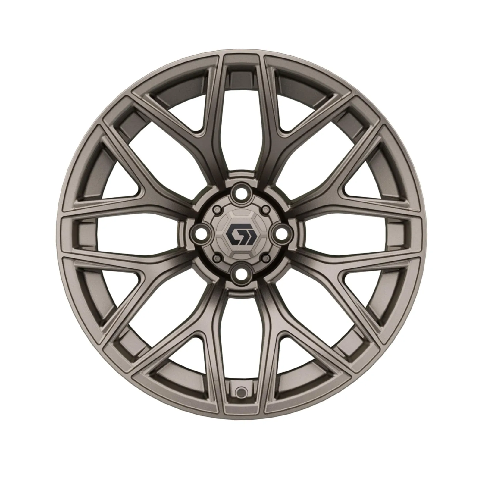 GTW Monaco 16x7 Aluminum Golf Cart Wheel, Matte Bronze (19-427) image 2