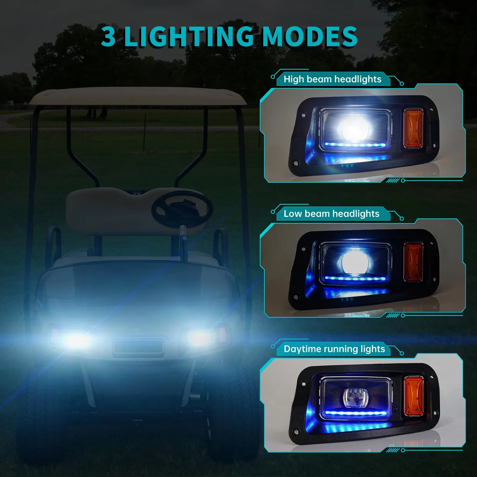 10L0L EZGO TXT Freedom 12V-48V Golf Cart Light Kit image 4