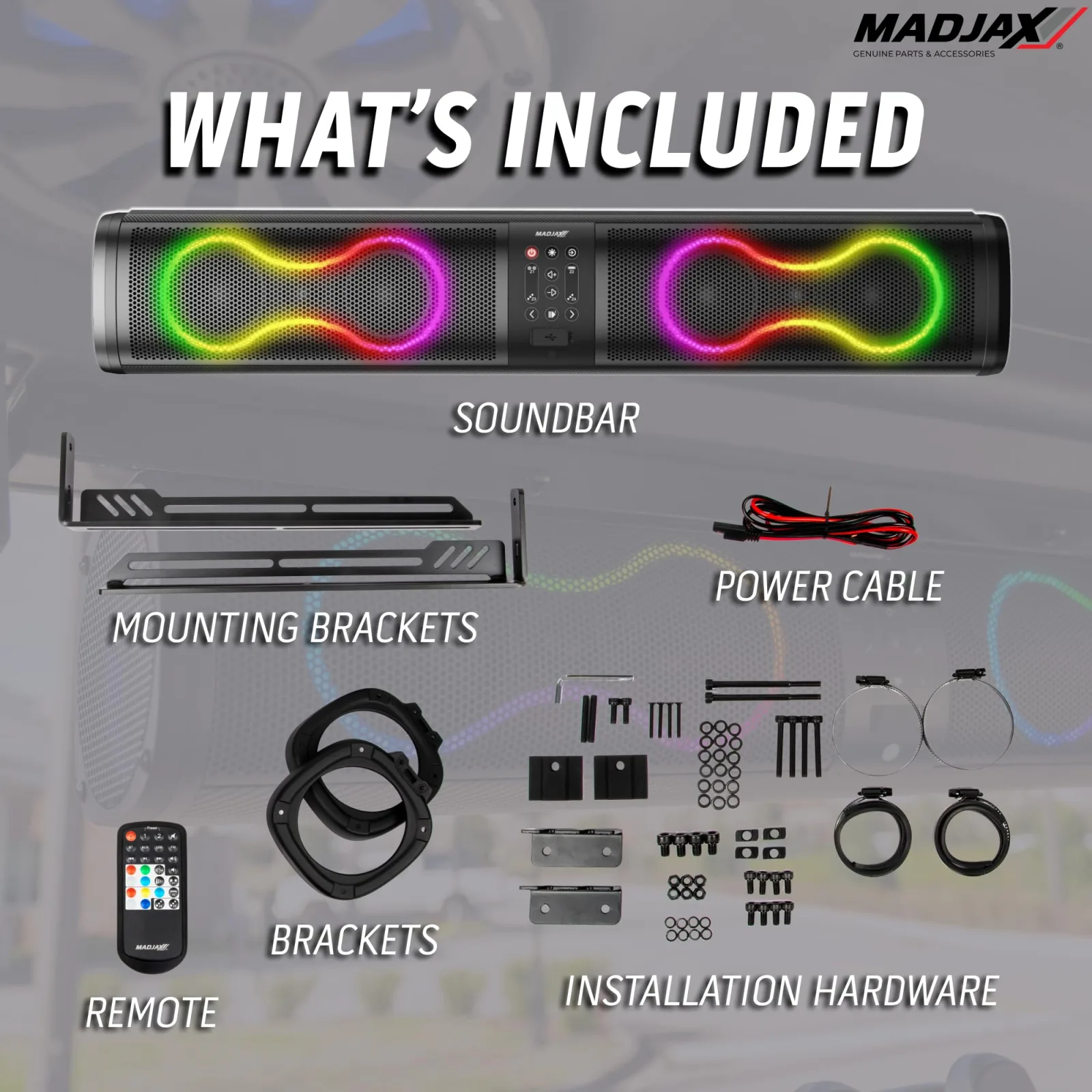 MADJAX Decibel 26-Inch Golf Cart Soundbar 13-096 image 4