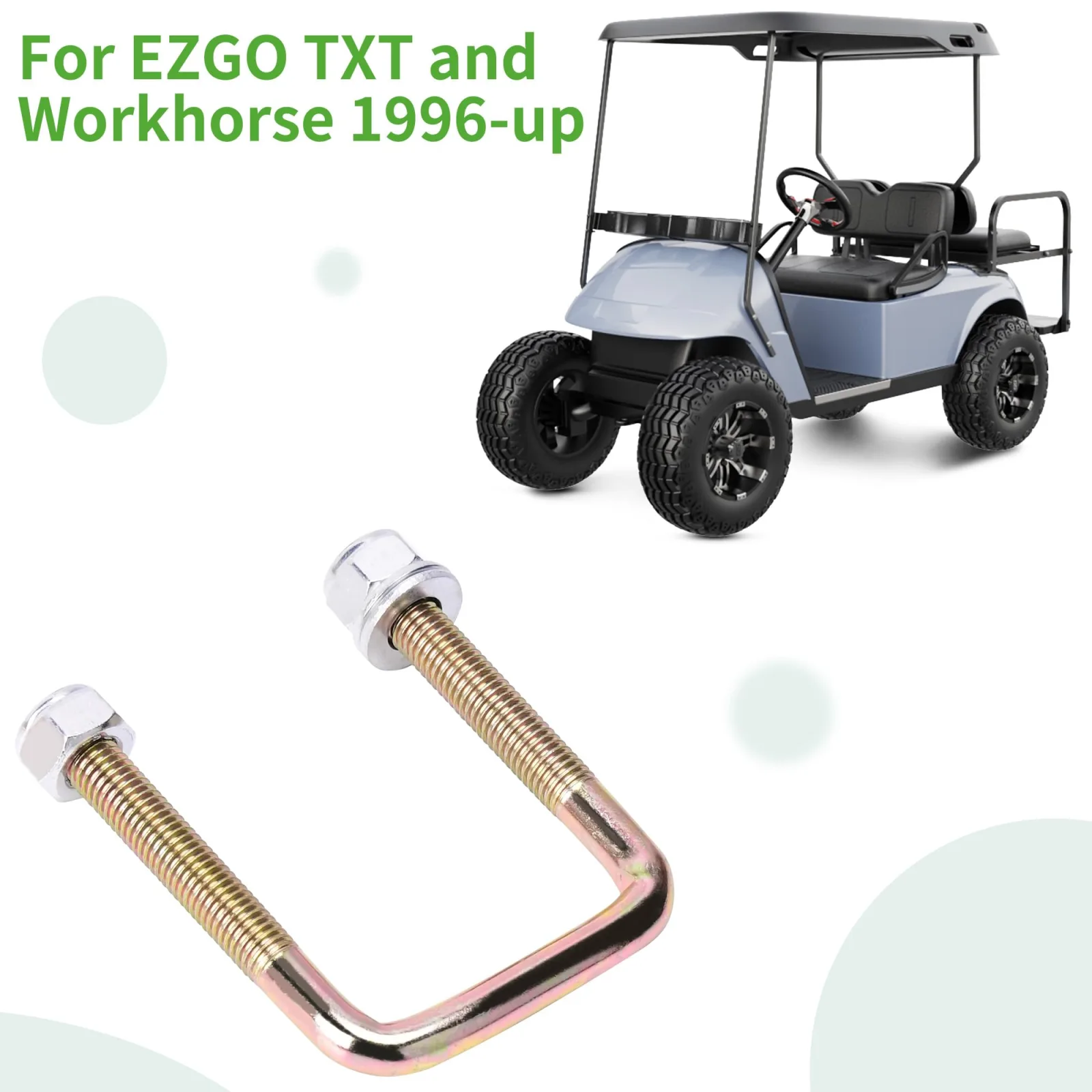 10L0L Rear Leaf Spring U-Bolt Kit for E-Z-GO TXT image 4