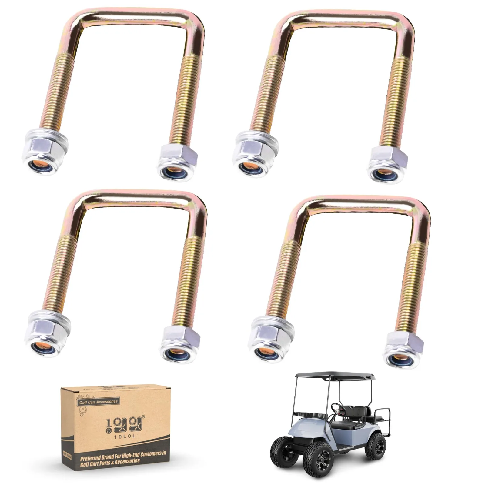 10L0L Rear Leaf Spring U-Bolt Kit for E-Z-GO TXT