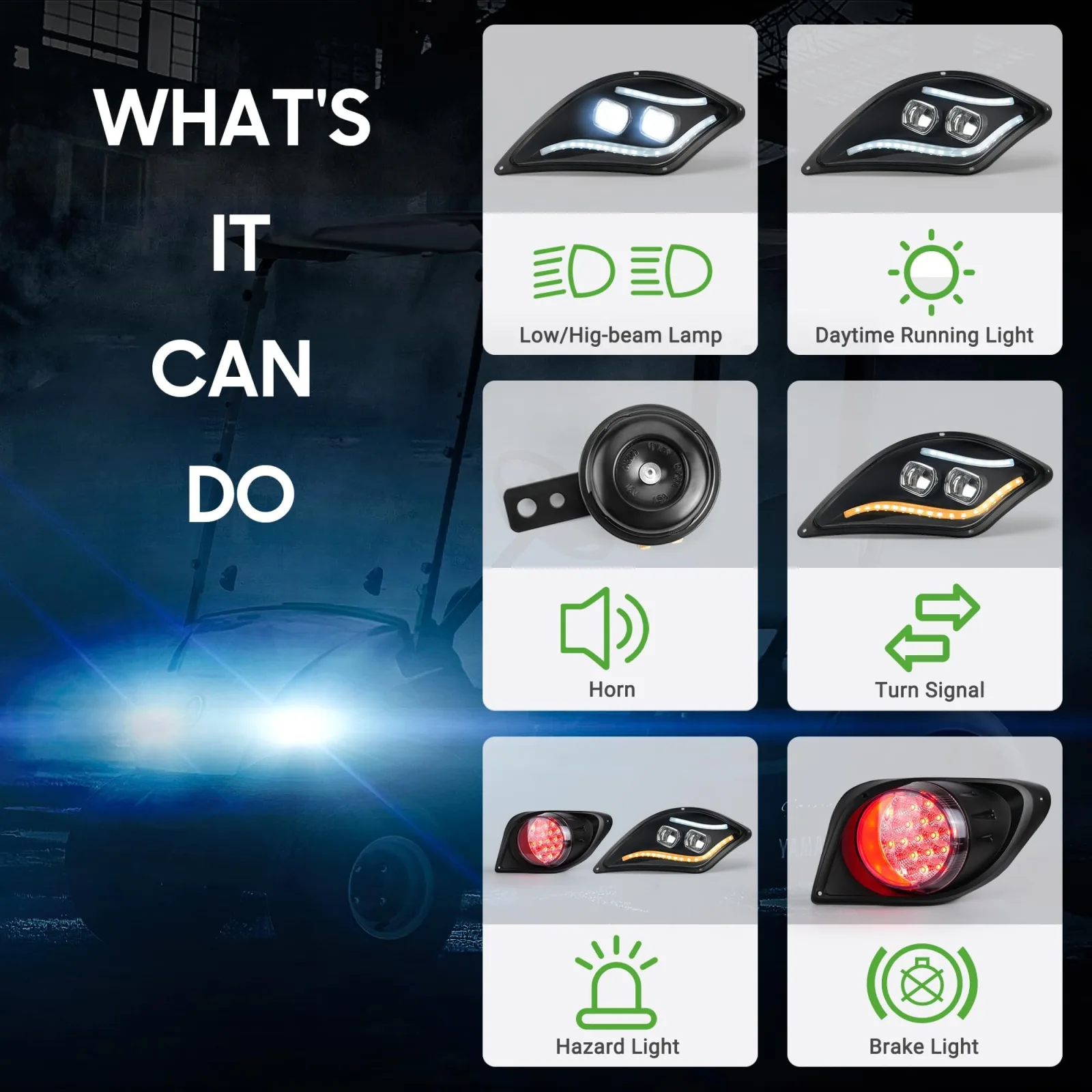 10L0L Yamaha Drive 2 LED Light Kit 2017+ image 3