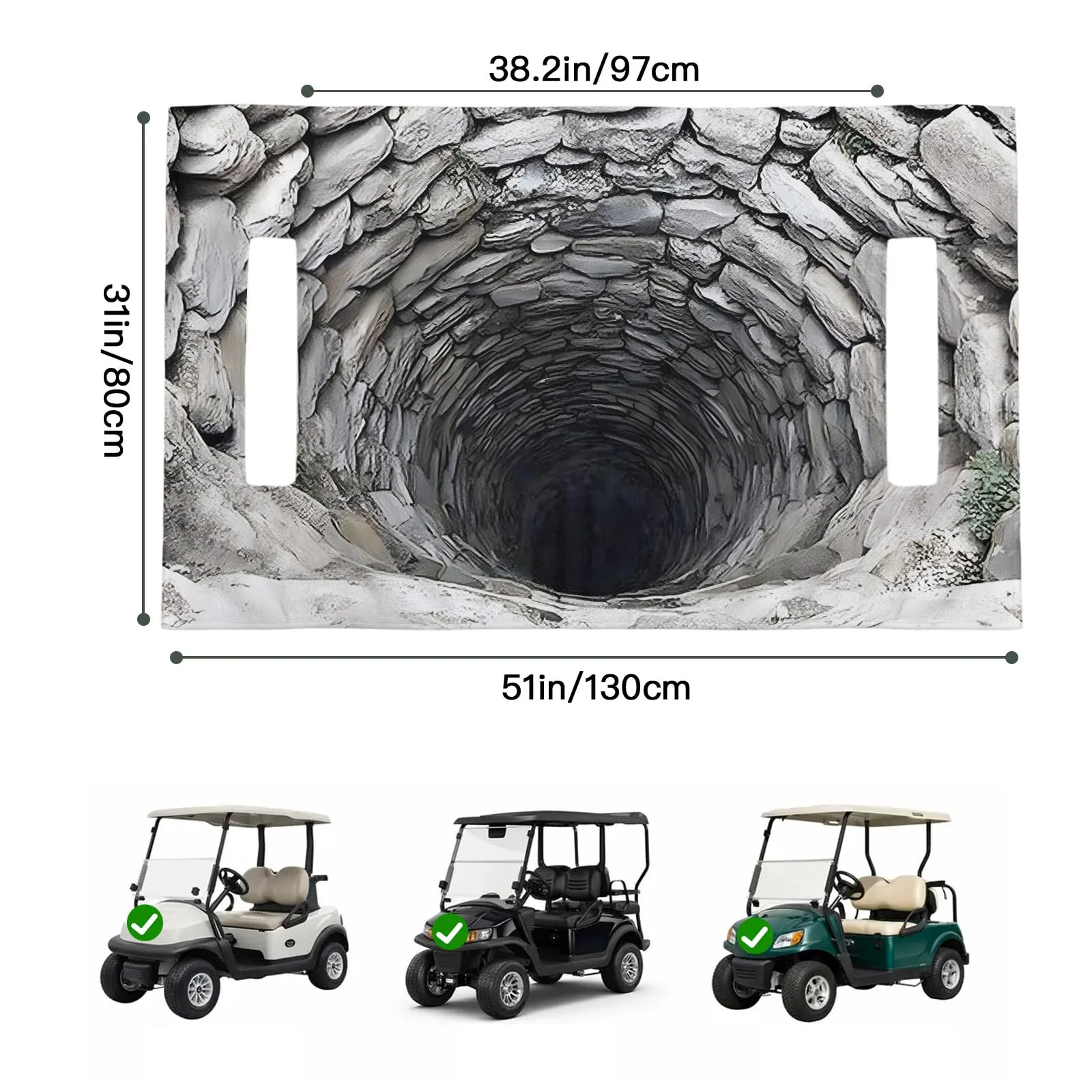 Trosturdspn 51 x 31 Golf Cart Seat Towel Blanket image 2