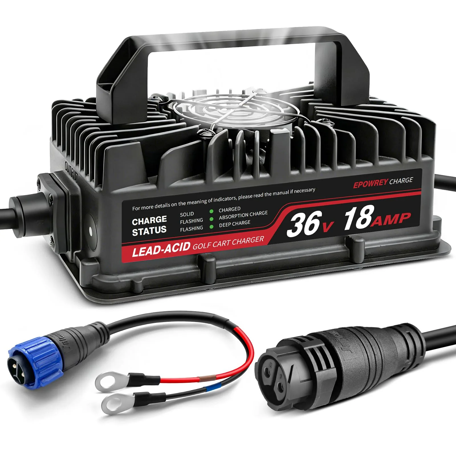 EPOWREY 36V 18A Golf Cart Battery Charger