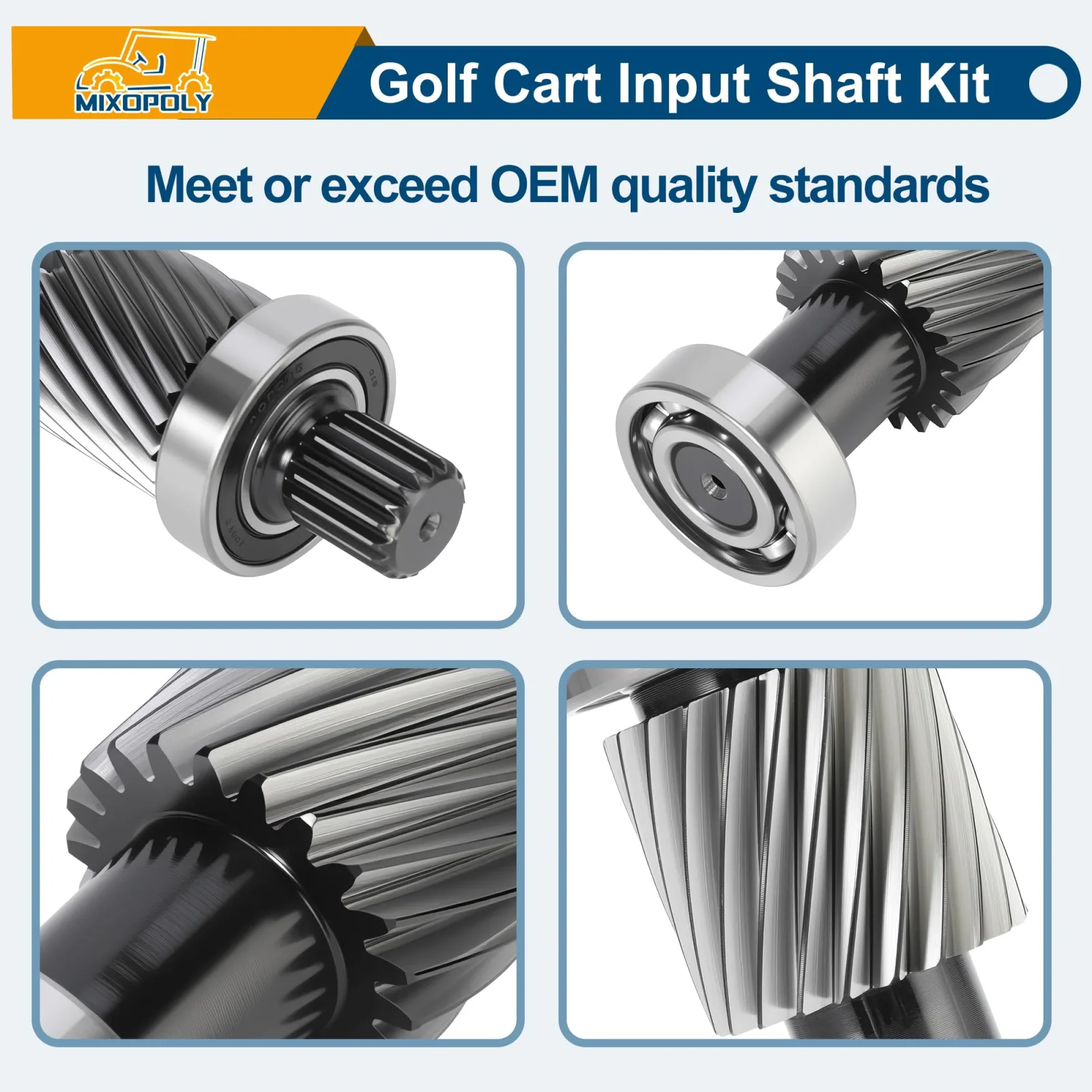 Mixopoly Golf Cart Input Shaft Kit for E-Z-GO Models image 4