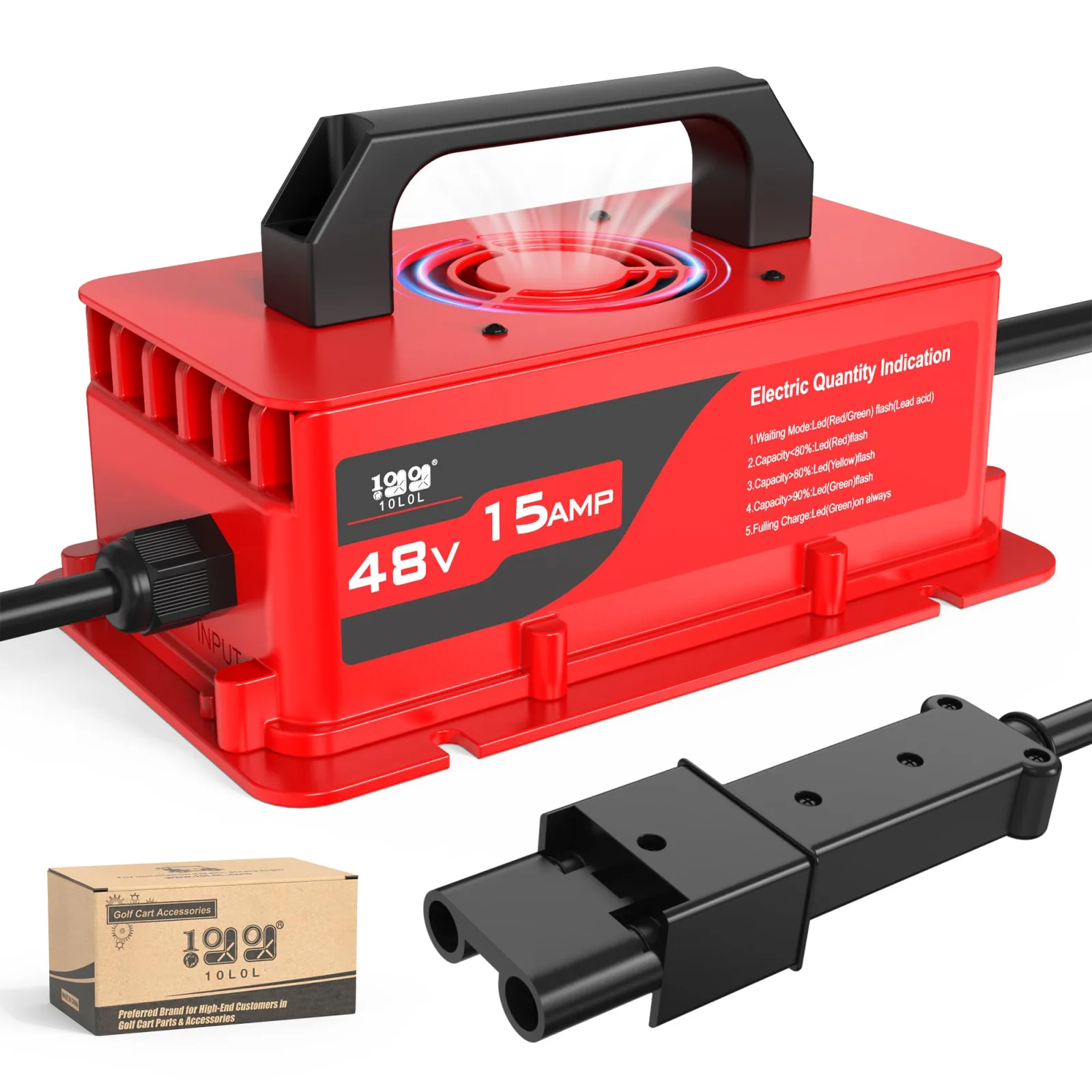 10L0L 15A 48V Charger for Yamaha G19 and G22