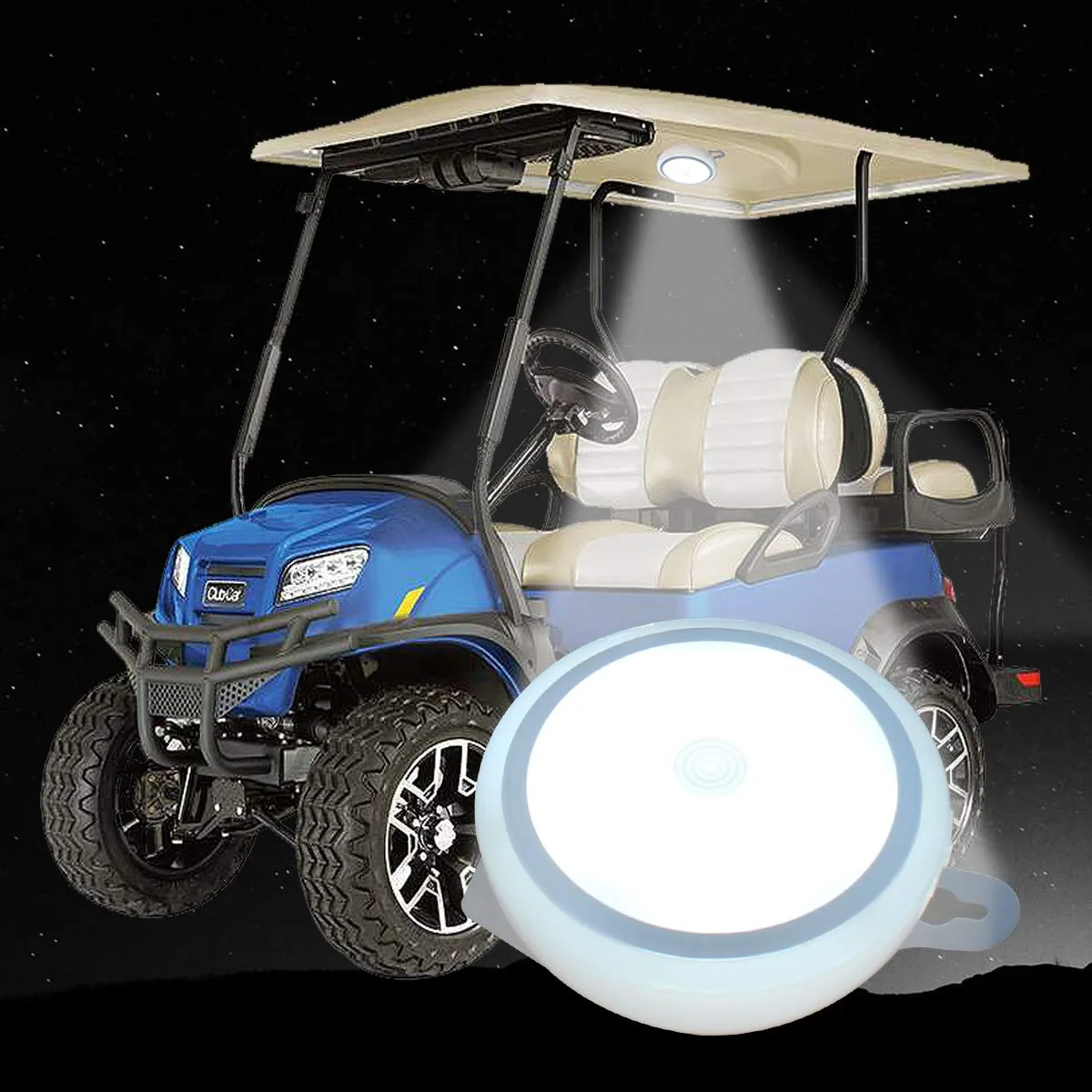 HKOO Rechargeable Golf Cart Roof Touch LED Light