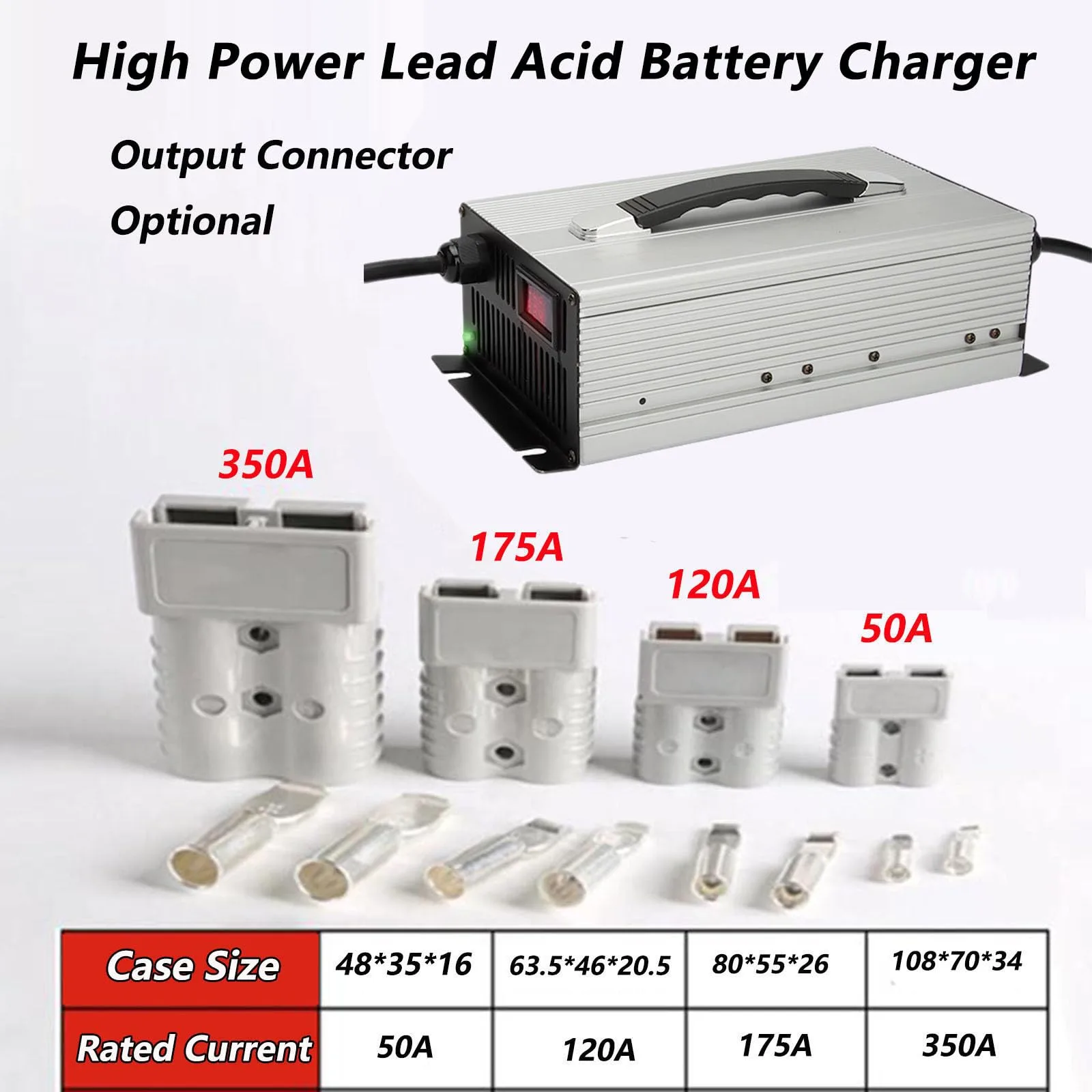 WLEJSL 24V 50A Smart Charger with Anderson Connector image 2