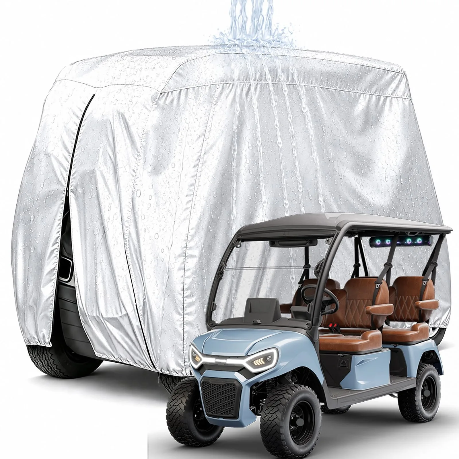 Generic Golf Cart Cover for E-Z-GO Liberty 4F 4 Passenger — 58572_LIUGW-9015731-02