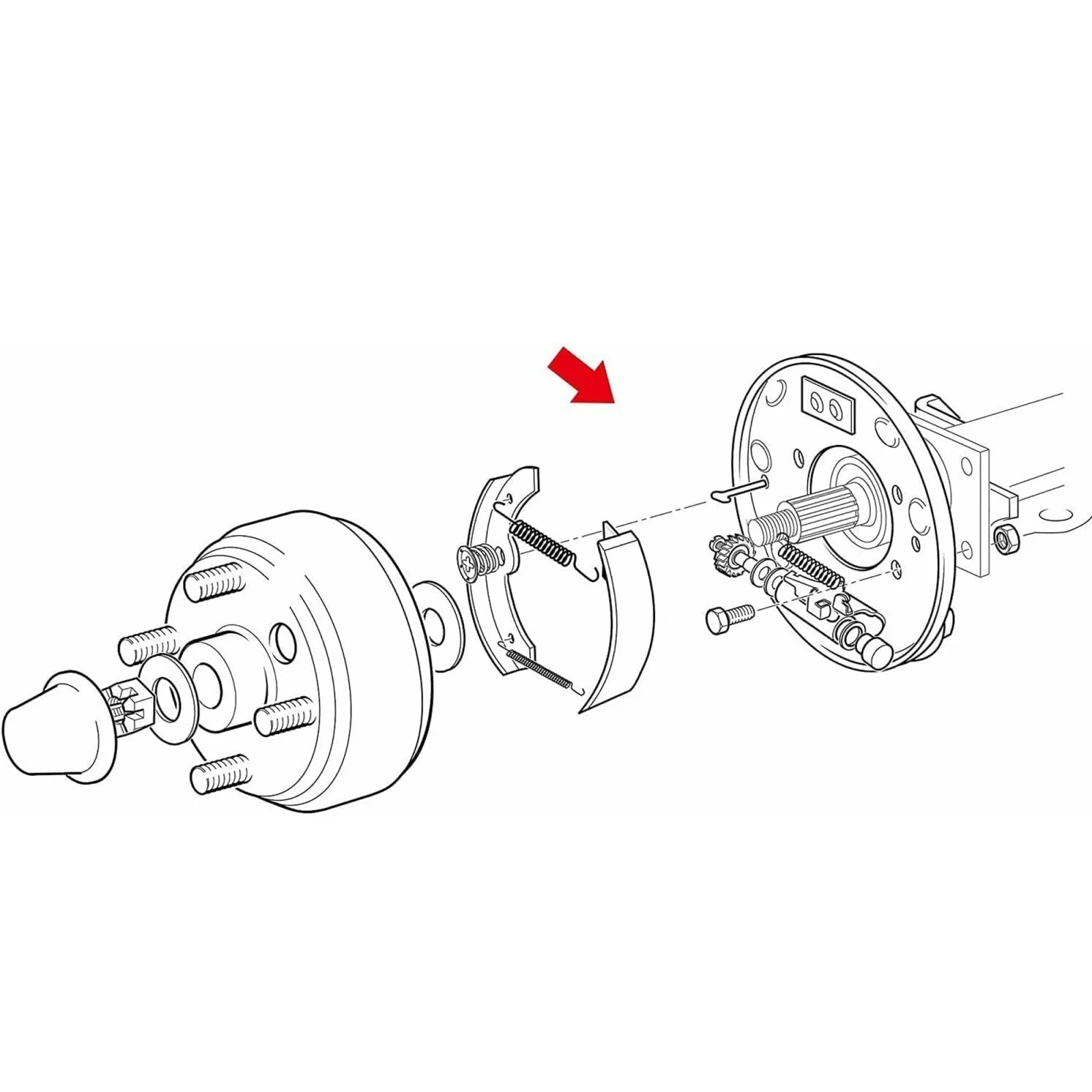 Huskey Parts Mechanical Brake Assembly for YMH G9-G28 image 3