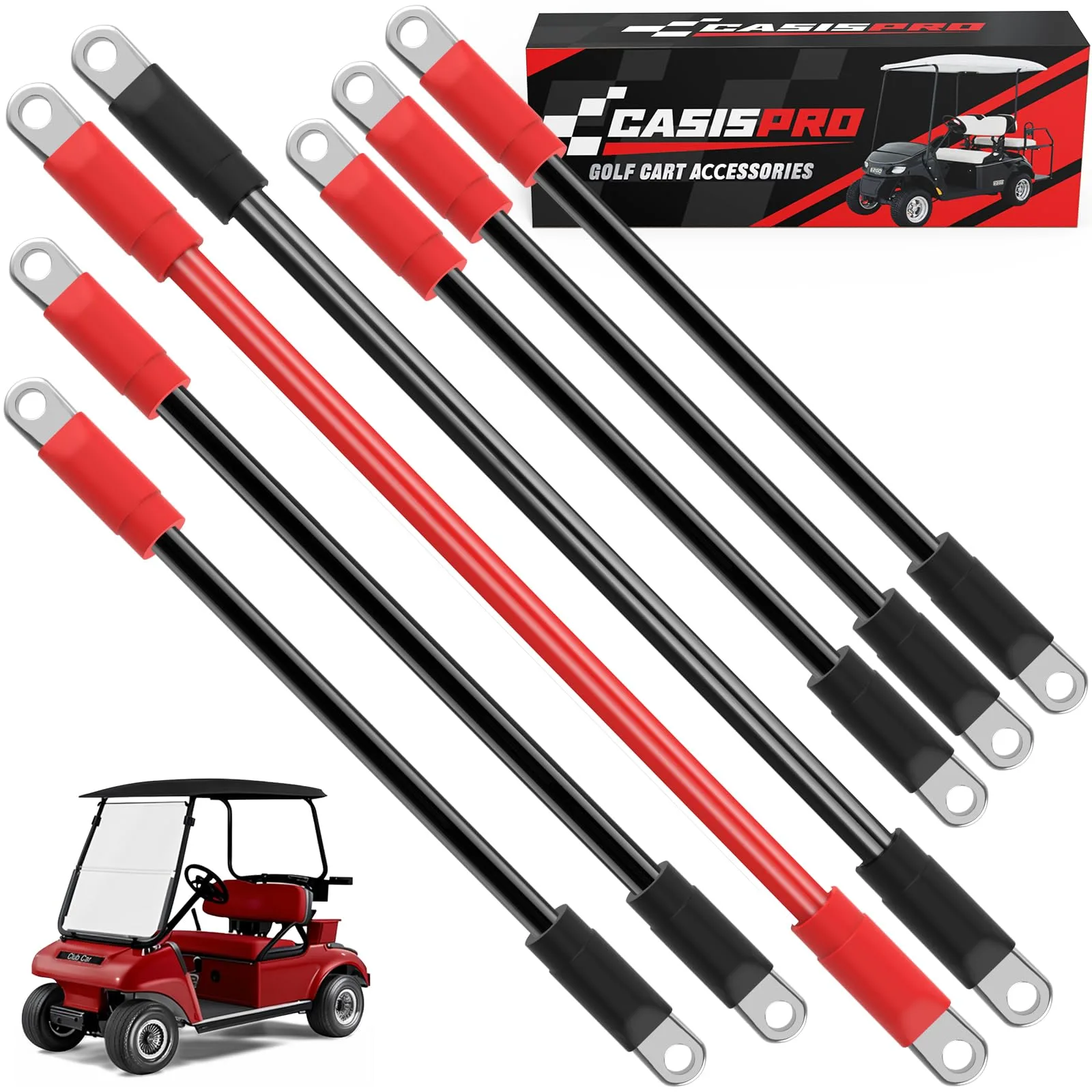CASISPRO 4 AWG Battery Cables for Club Car DS & Precedent