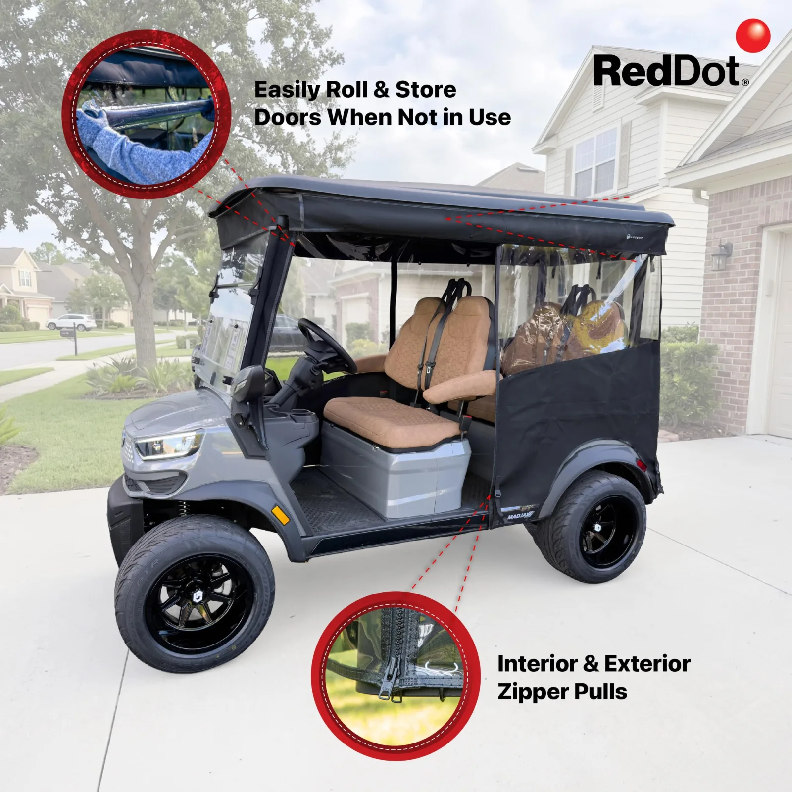 RED DOT 3-Sided Track Enclosure for MadJax Ascent 4‑Passenger (MPN 21-MJAS4FT0-46084988) image 3