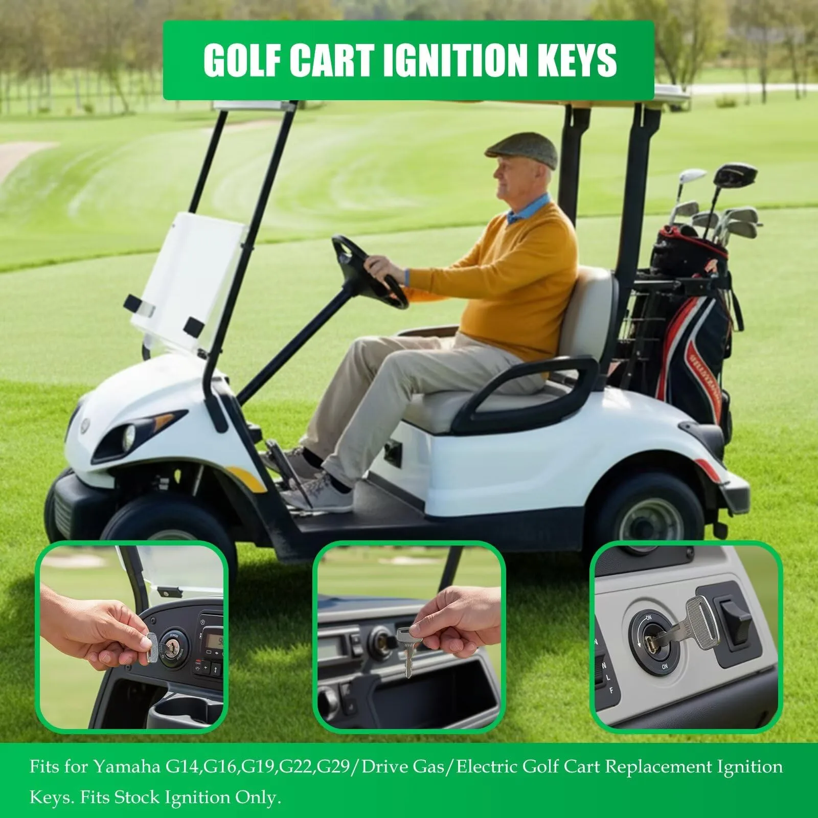 Qblahip Ignition Keys for Yamaha G14-G29/Drive Golf Carts image 4