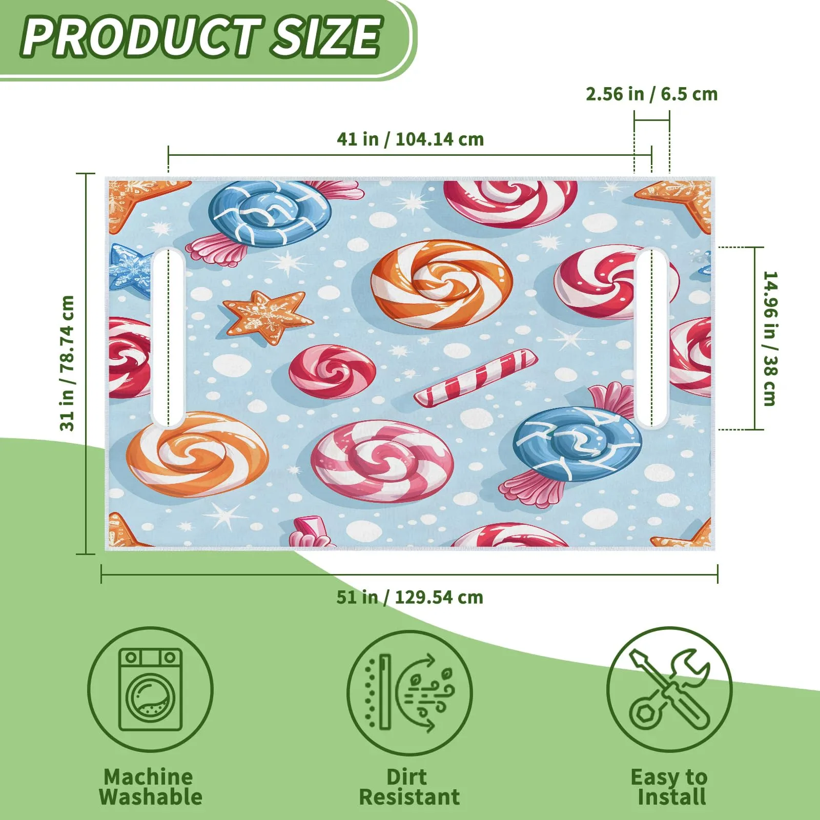Tiveruda Golf Cart Seat Cover for Double Seats, 51 x 31 in image 2