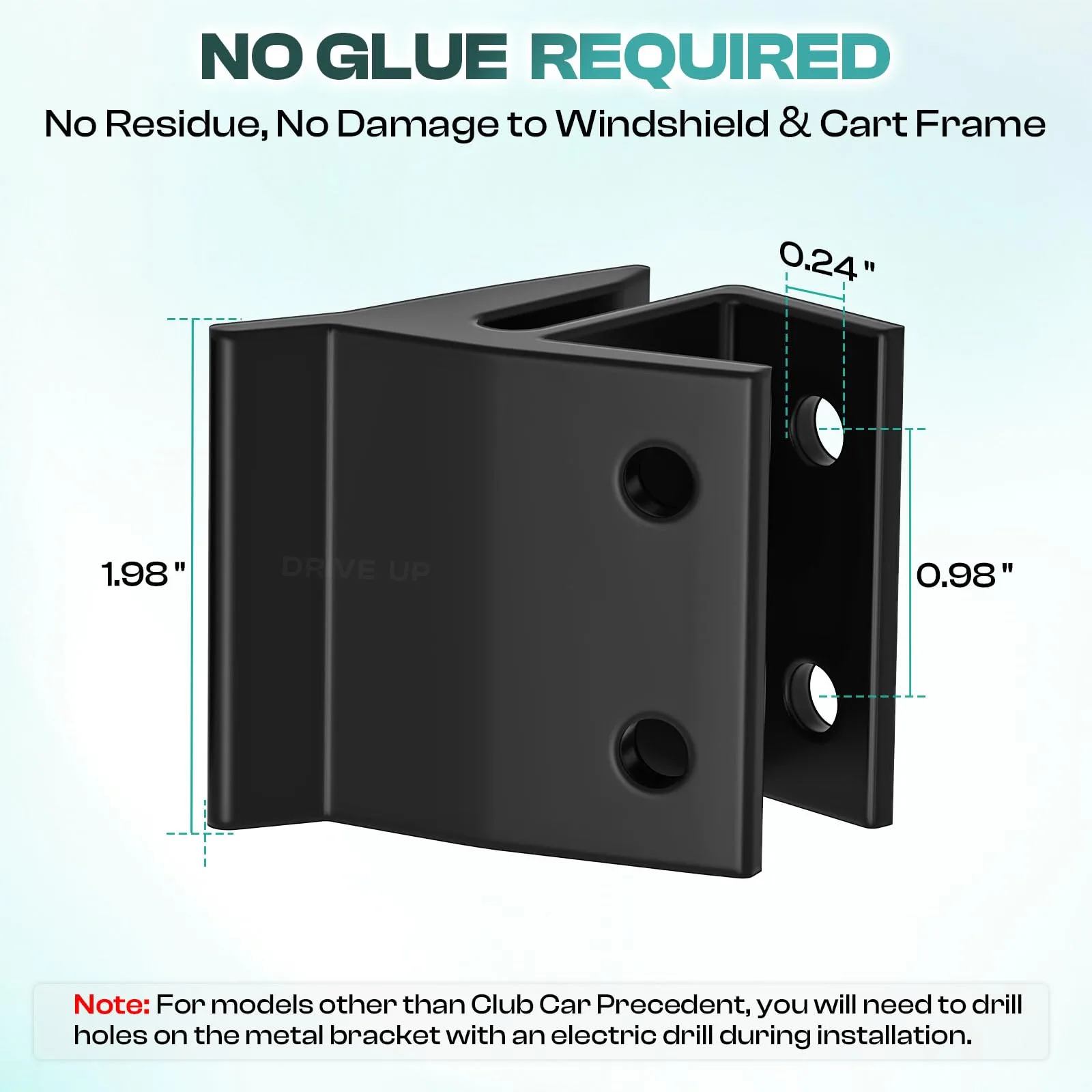 DRIVE UP Windshield Clips for Club Car Precedent and Golf Carts image 3