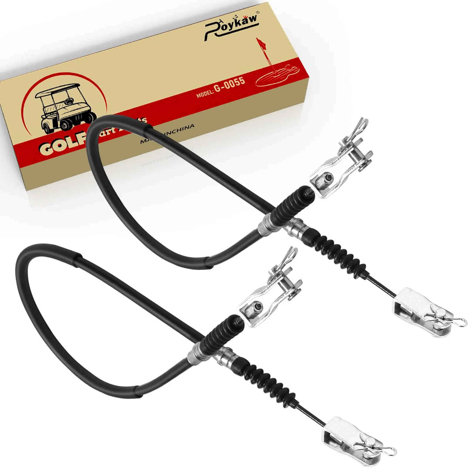Roykaw Brake Cable Set for Club Car DS, 1981-1999