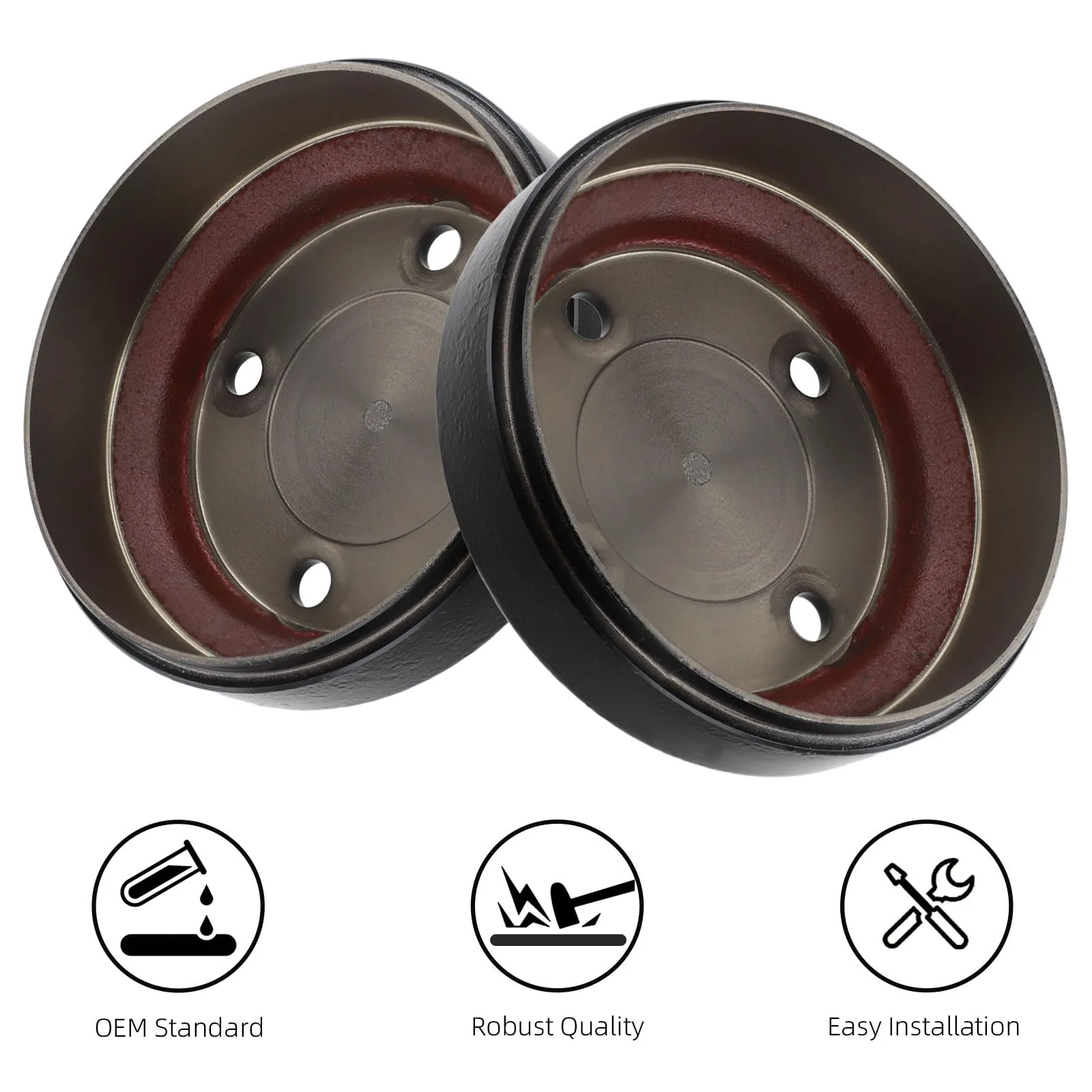 Roykaw Rear Brake Drums for Club Car DS & Precedent image 2