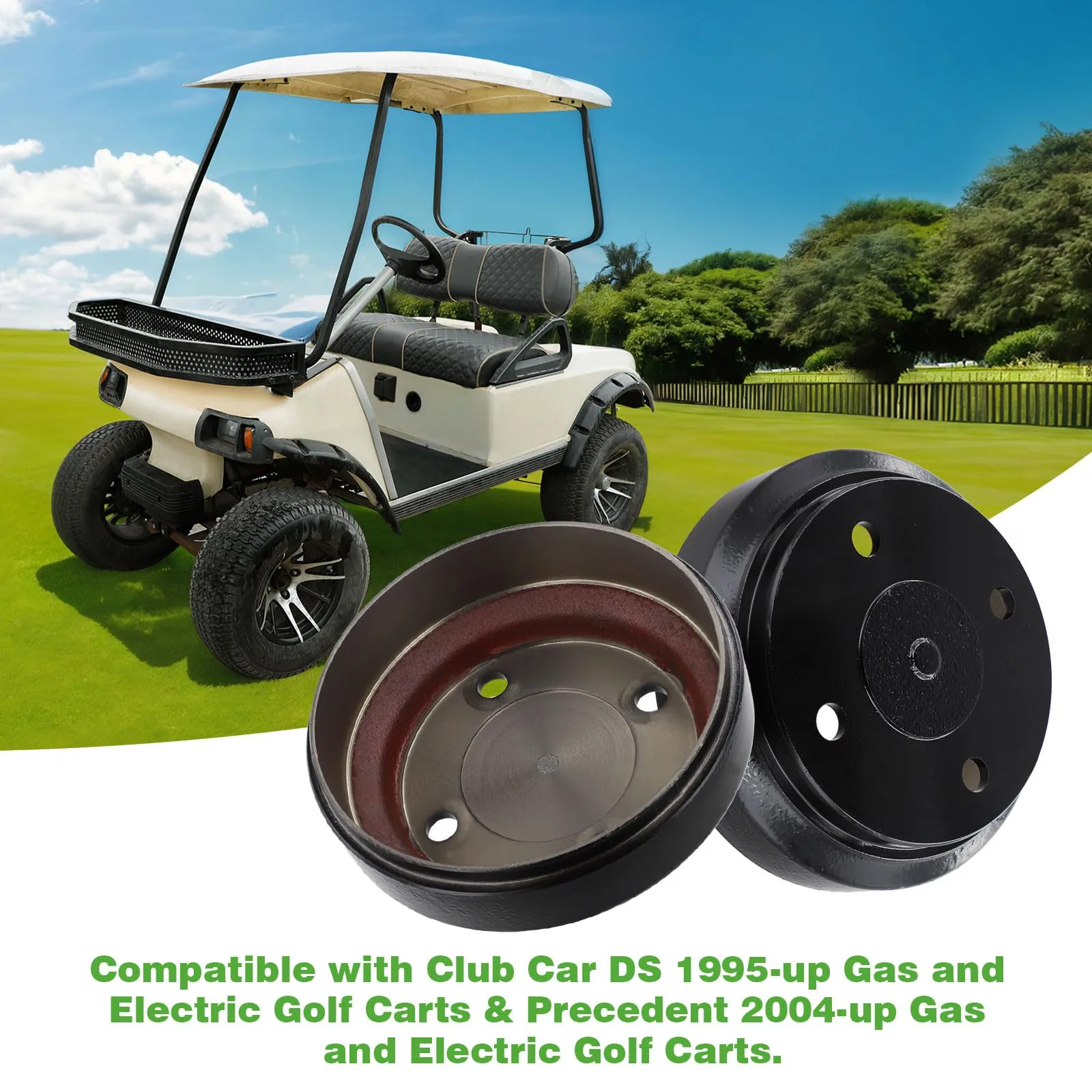 Roykaw Rear Brake Drums for Club Car DS & Precedent image 3
