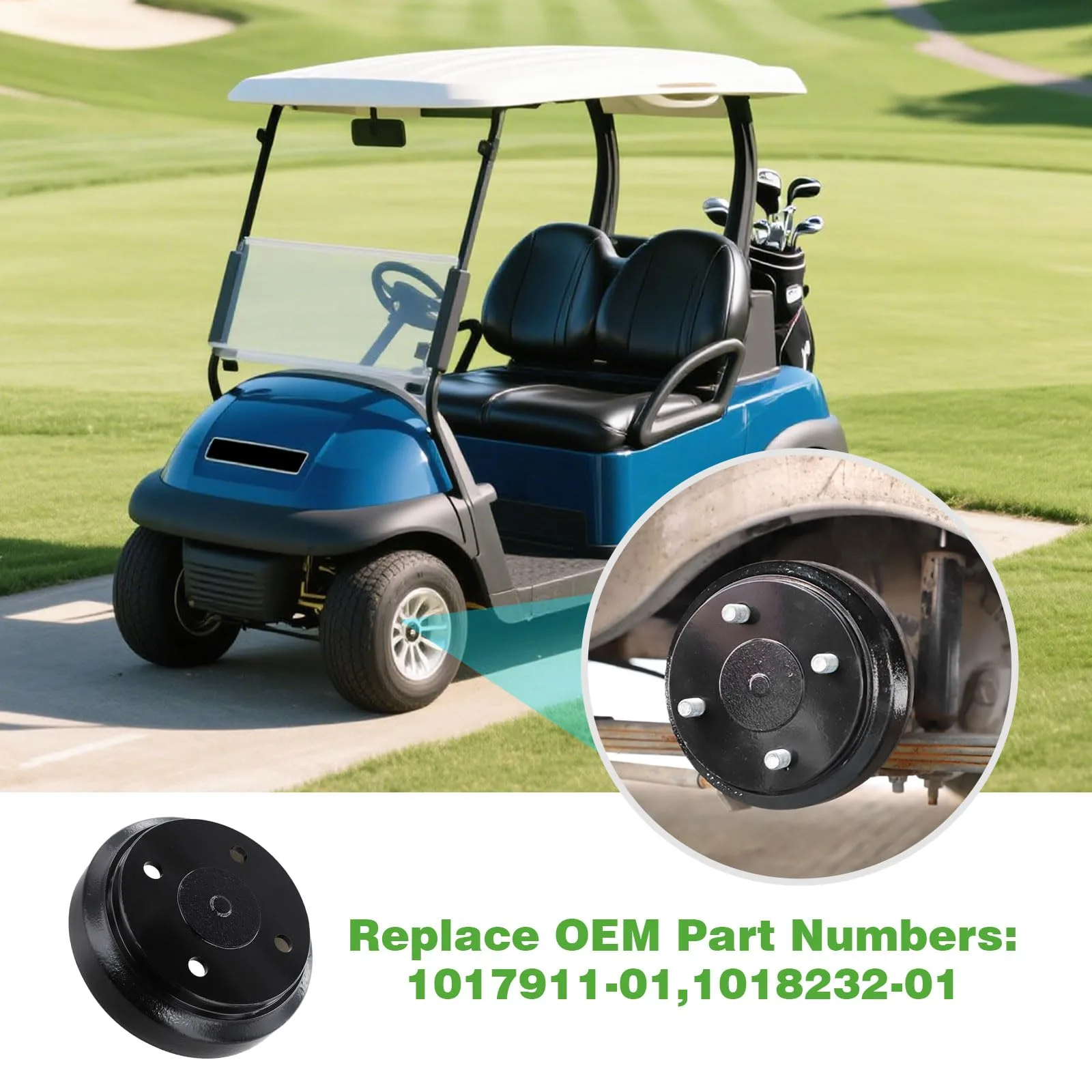 Roykaw Rear Brake Drums for Club Car DS & Precedent image 4