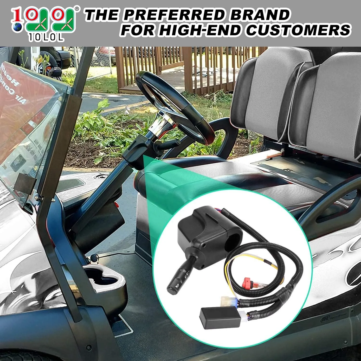 10L0L Golf Cart Turn Signal Kit with 9-Pin Harness image 2