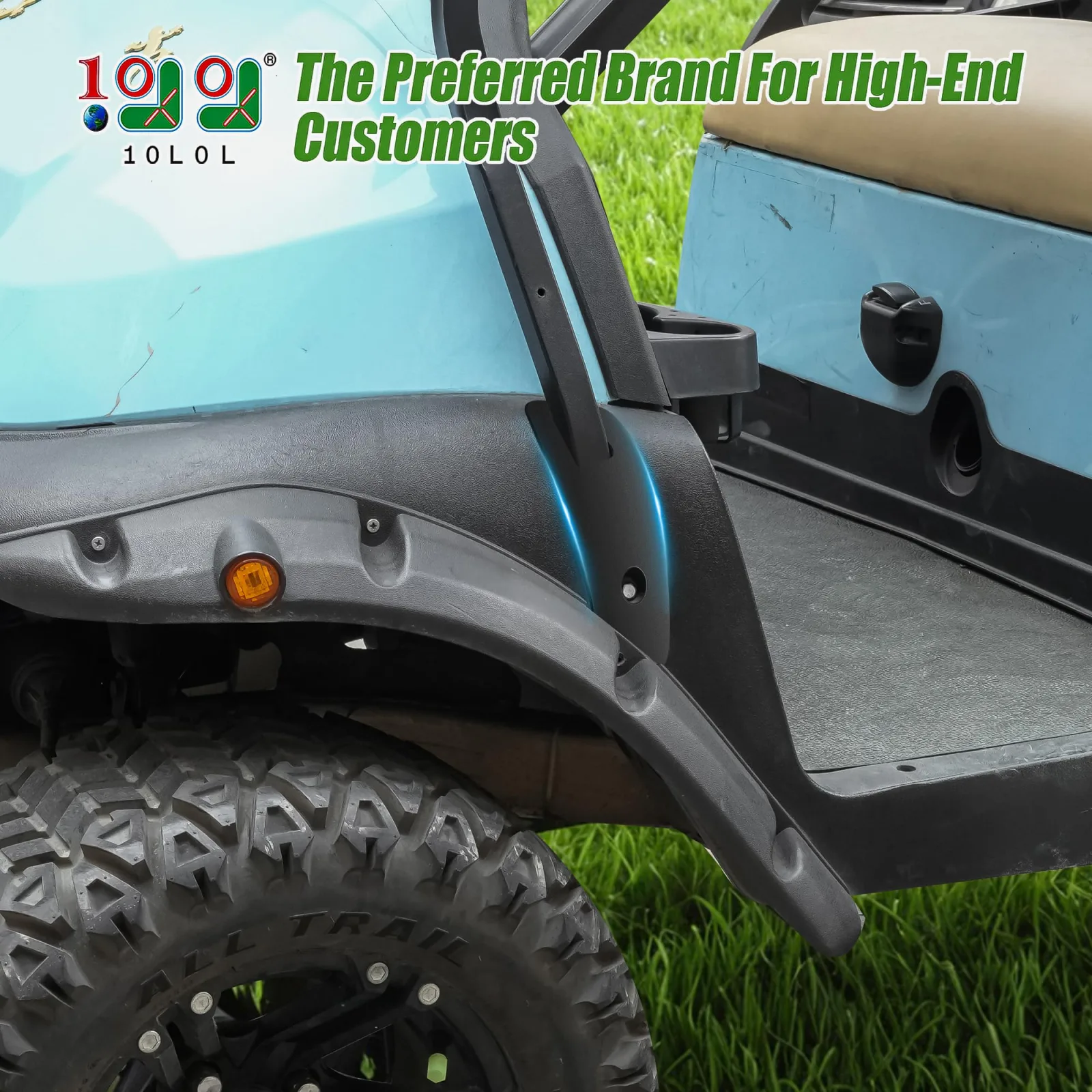 10L0L Club Car Front Canopy Support Cover Kit image 2