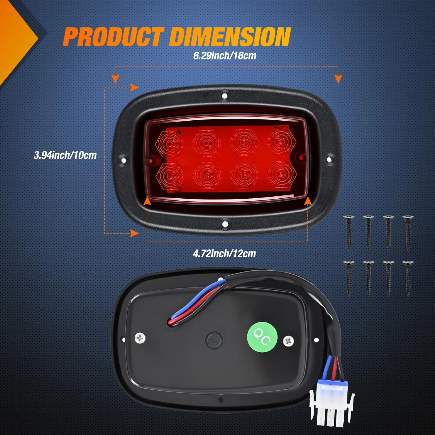 Nilight TL-642 LED Taillights for Club Car DS image 2