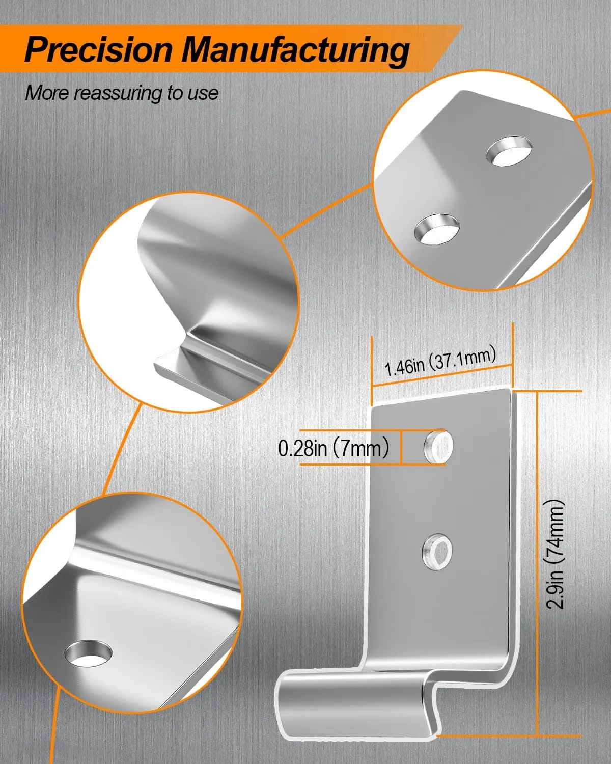 HUQUZN Seat Hinges for E-Z-GO Marathon Golf Carts image 2