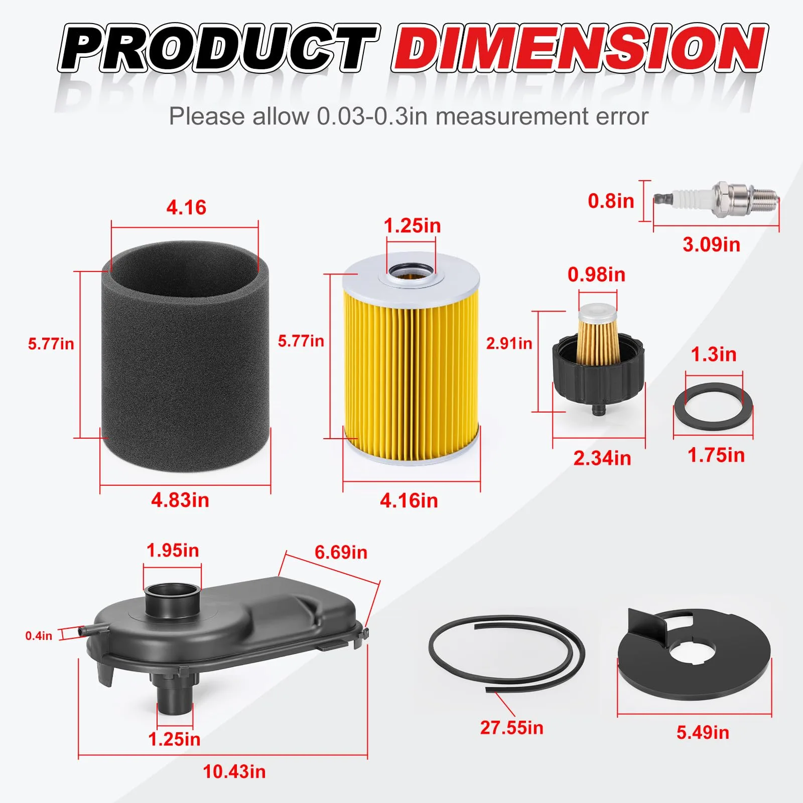 MOTO1988 Yamaha Golf Cart Air and Oil Filter Kit image 4