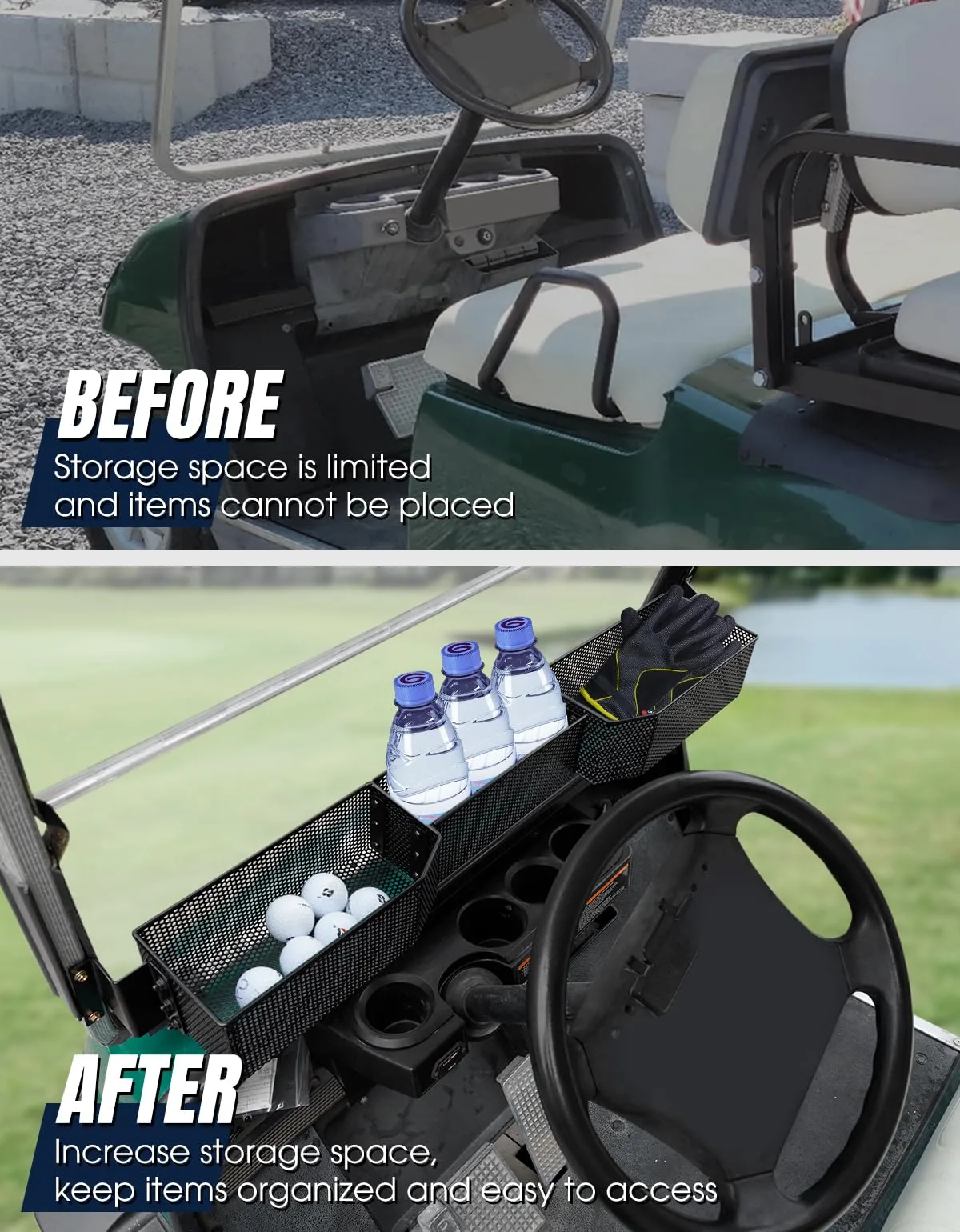 Dacalo Storage Basket for Yamaha G14-G22 Golf Carts image 2