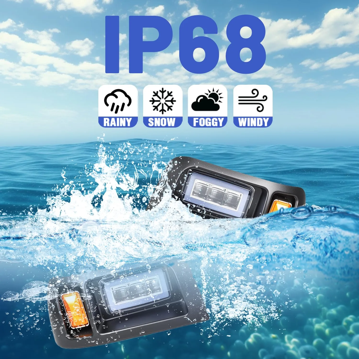 Club Car DS 1993-Up 12V LED High/Low Beam Light Kit image 4