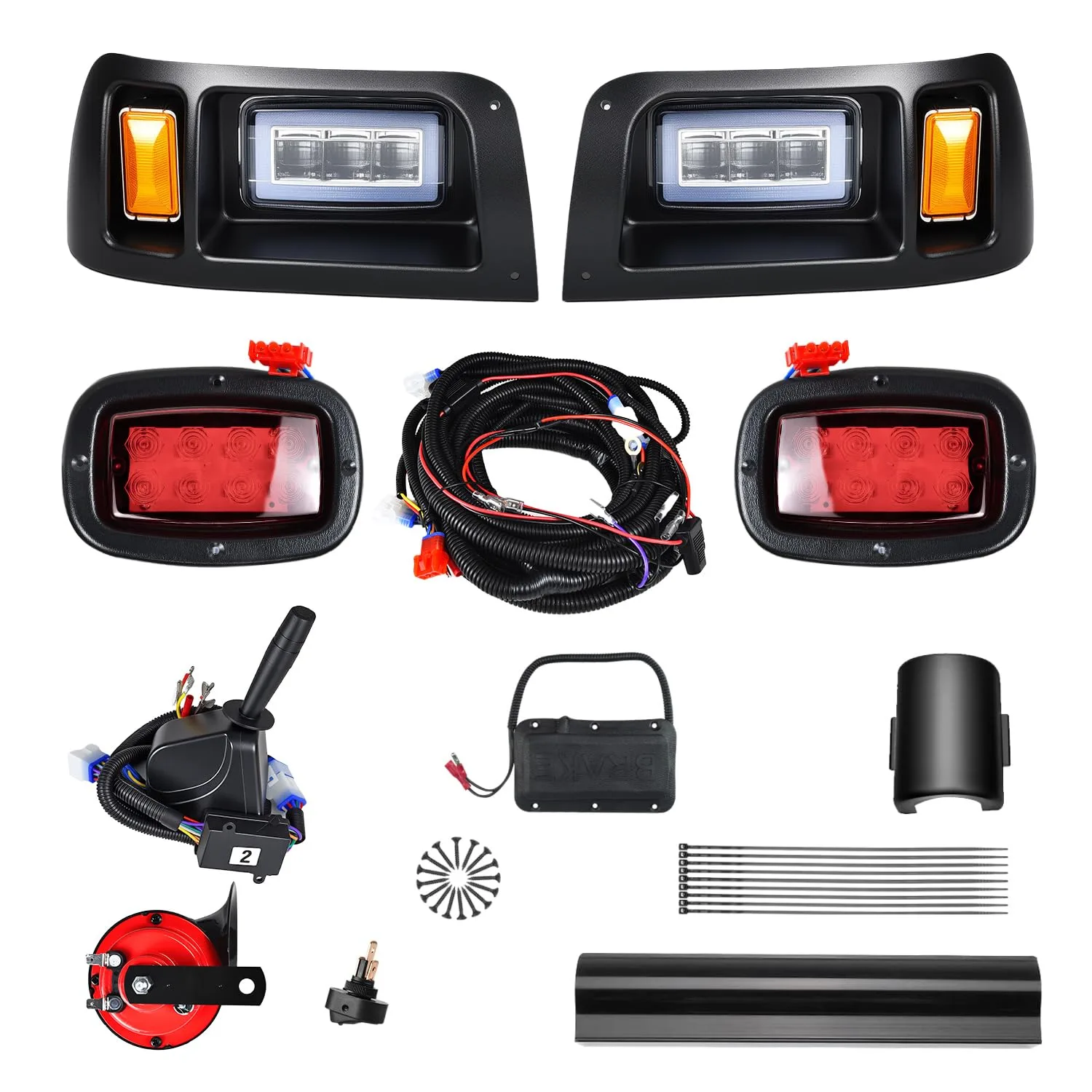 Club Car DS 1993-Up 12V LED High/Low Beam Light Kit