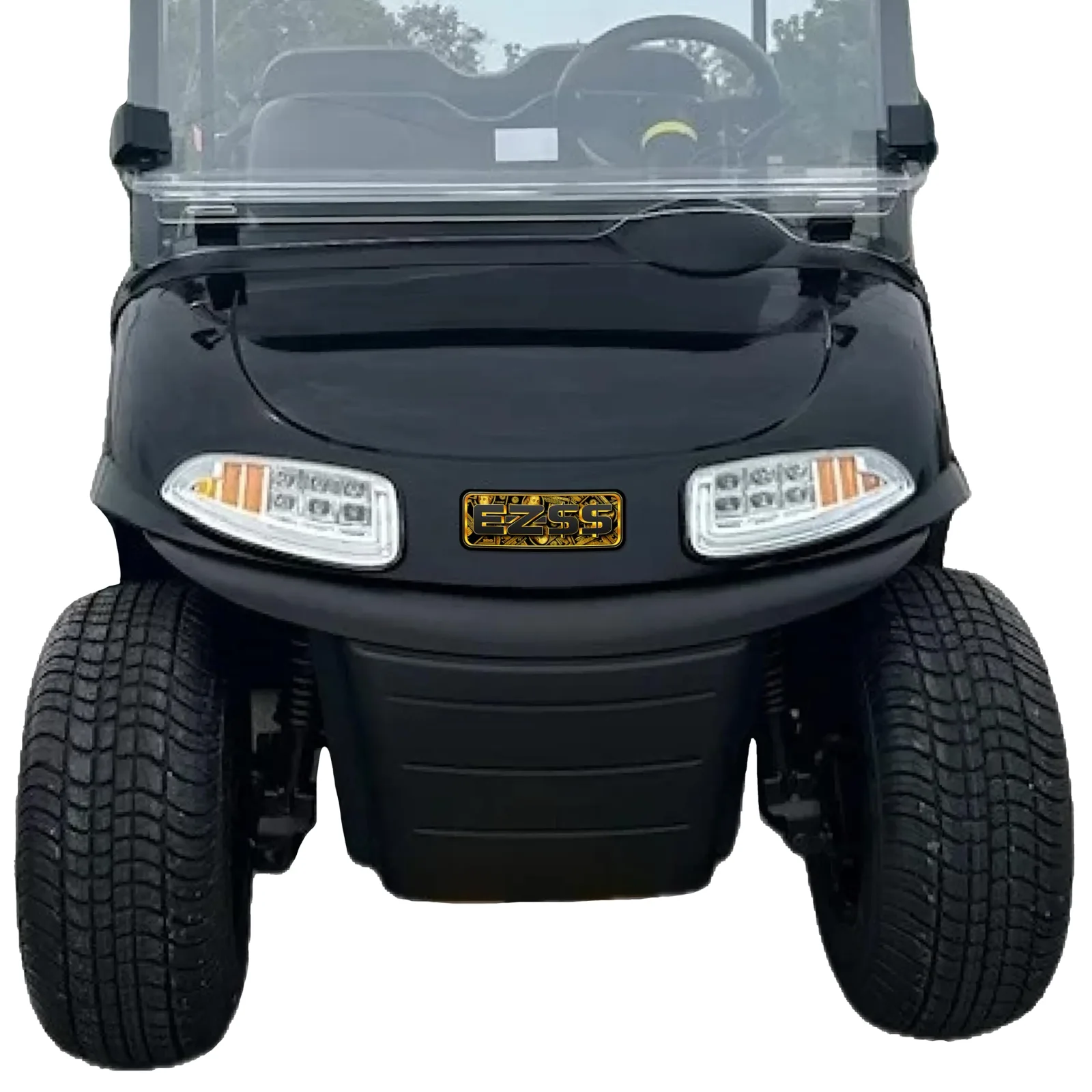 Gimme Golf USA EZ-GO RXV Black & Gold Name Plate image 3