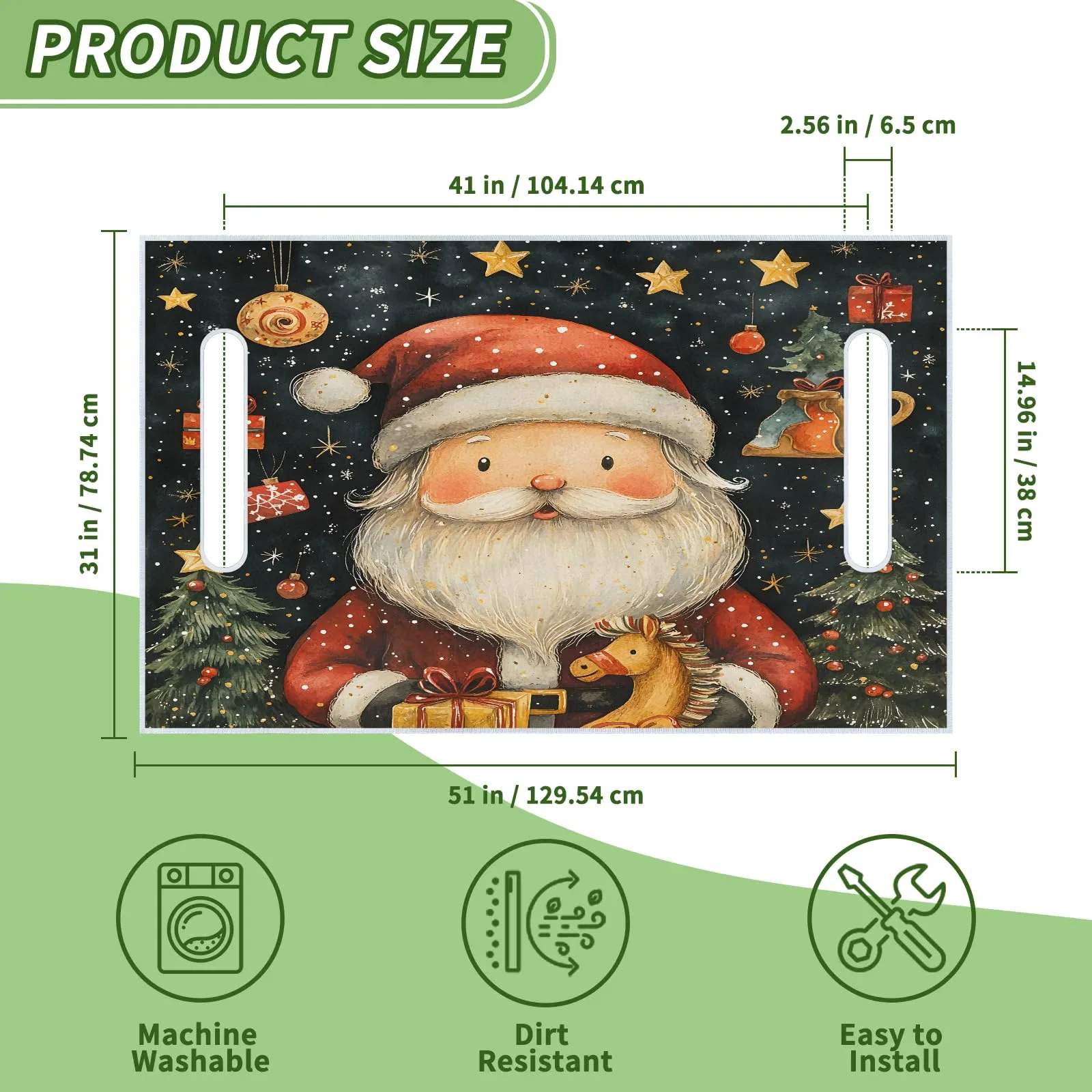 Tiveruda Golf Cart Seat Cover for Double Seats, 51 x 31 in image 2