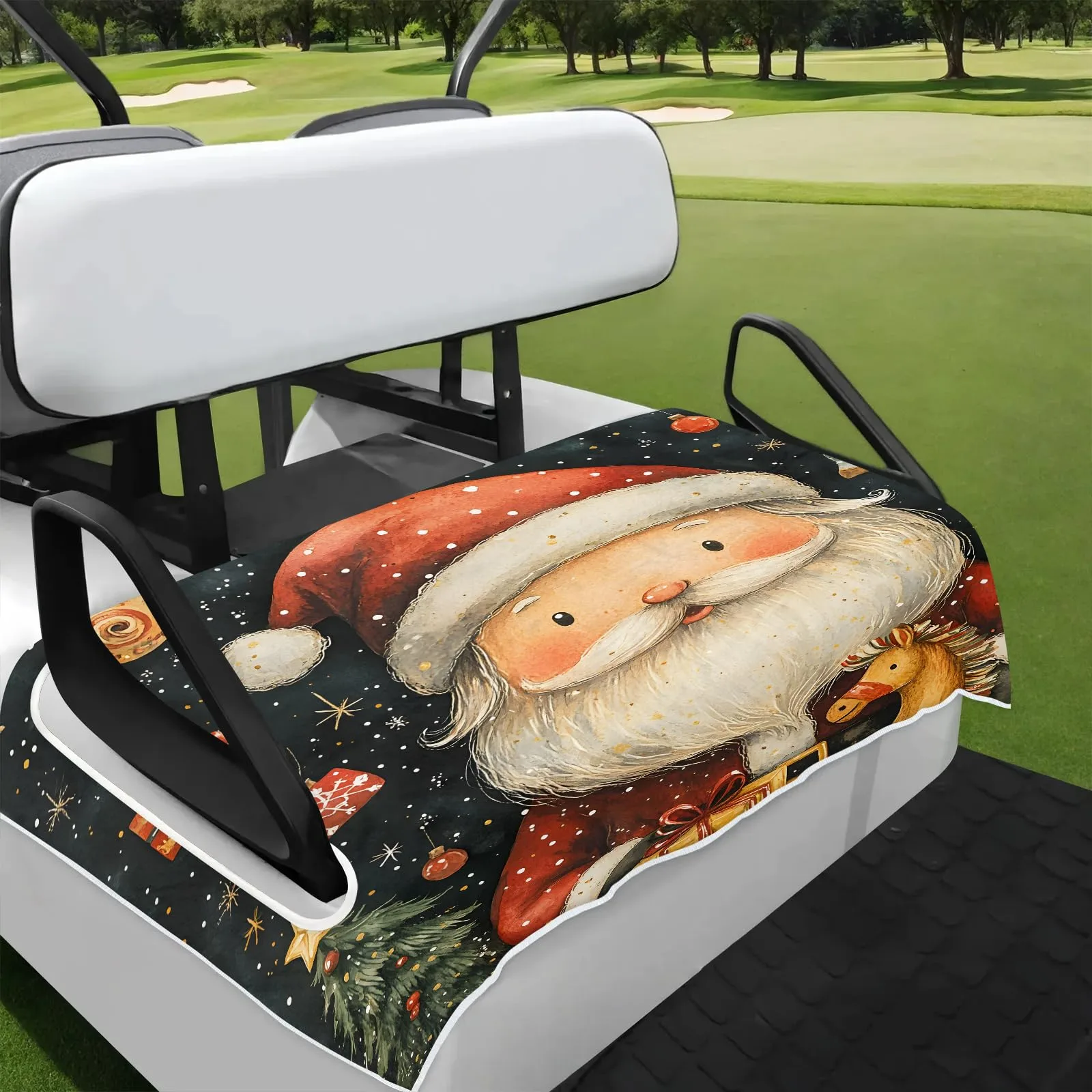 Tiveruda Golf Cart Seat Cover for Double Seats, 51 x 31 in