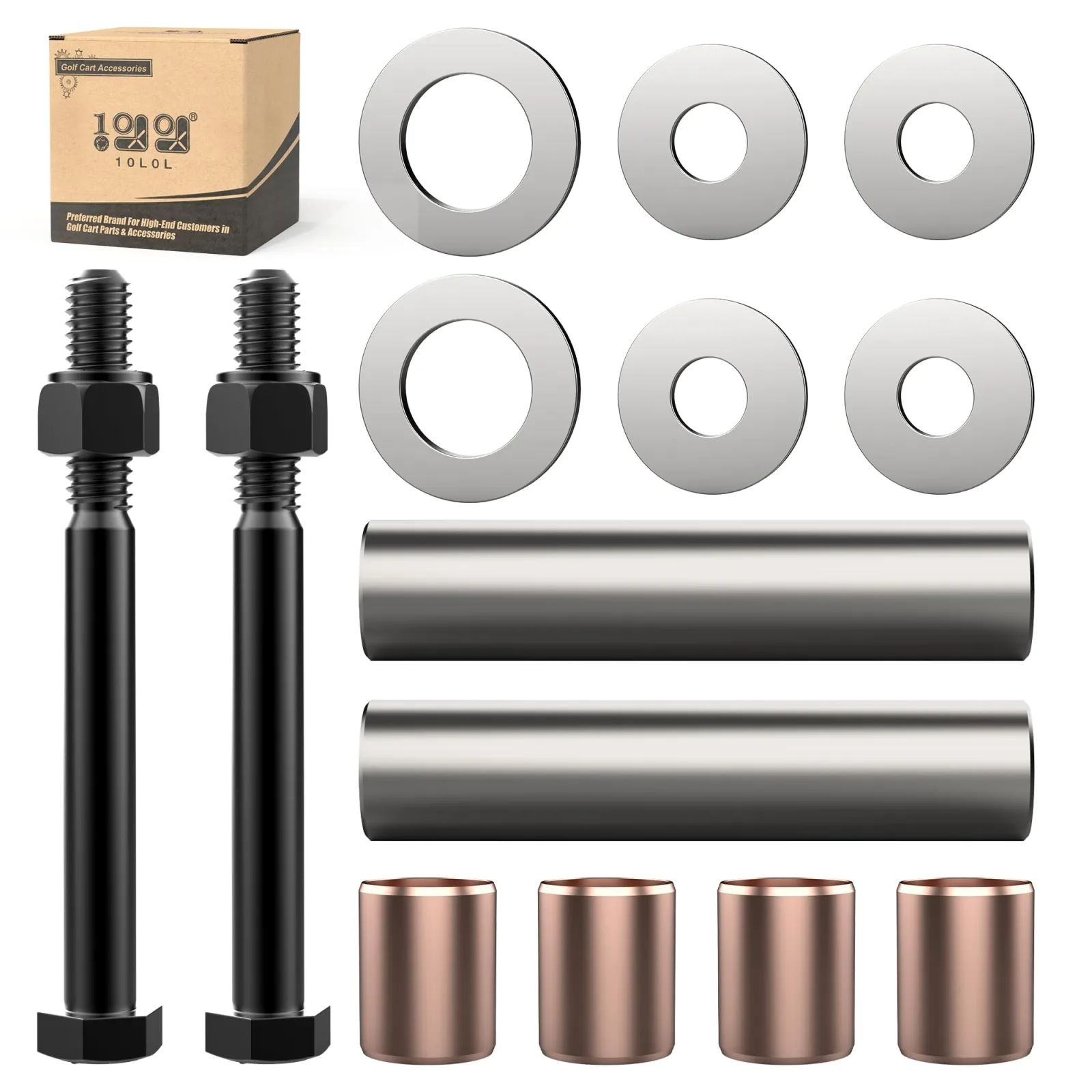 10L0L Spindle King Pin Bushing Kit for E-Z-GO DCS