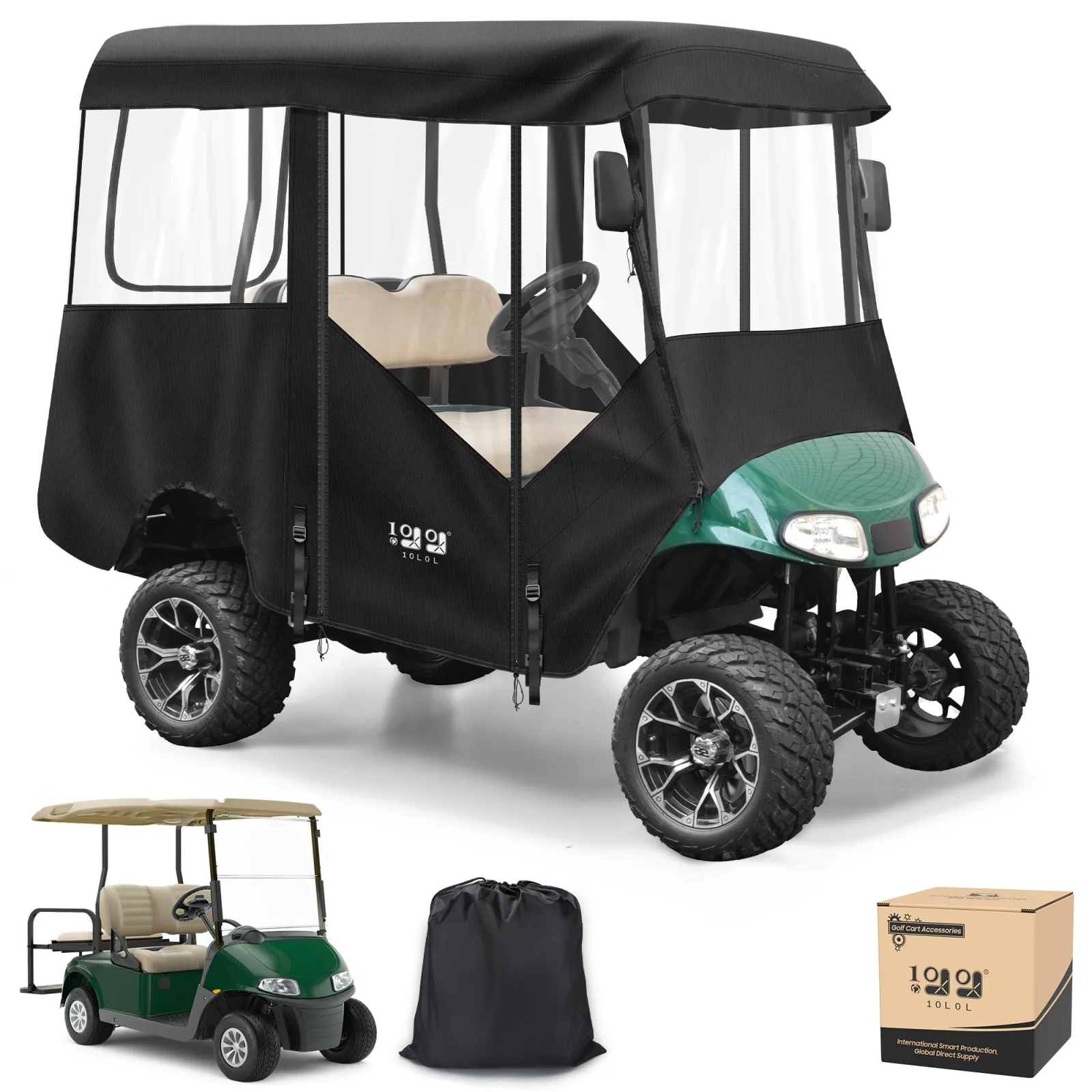 10L0L Enclosure for E-Z-GO RXV 4-Passenger 80-Inch Roof