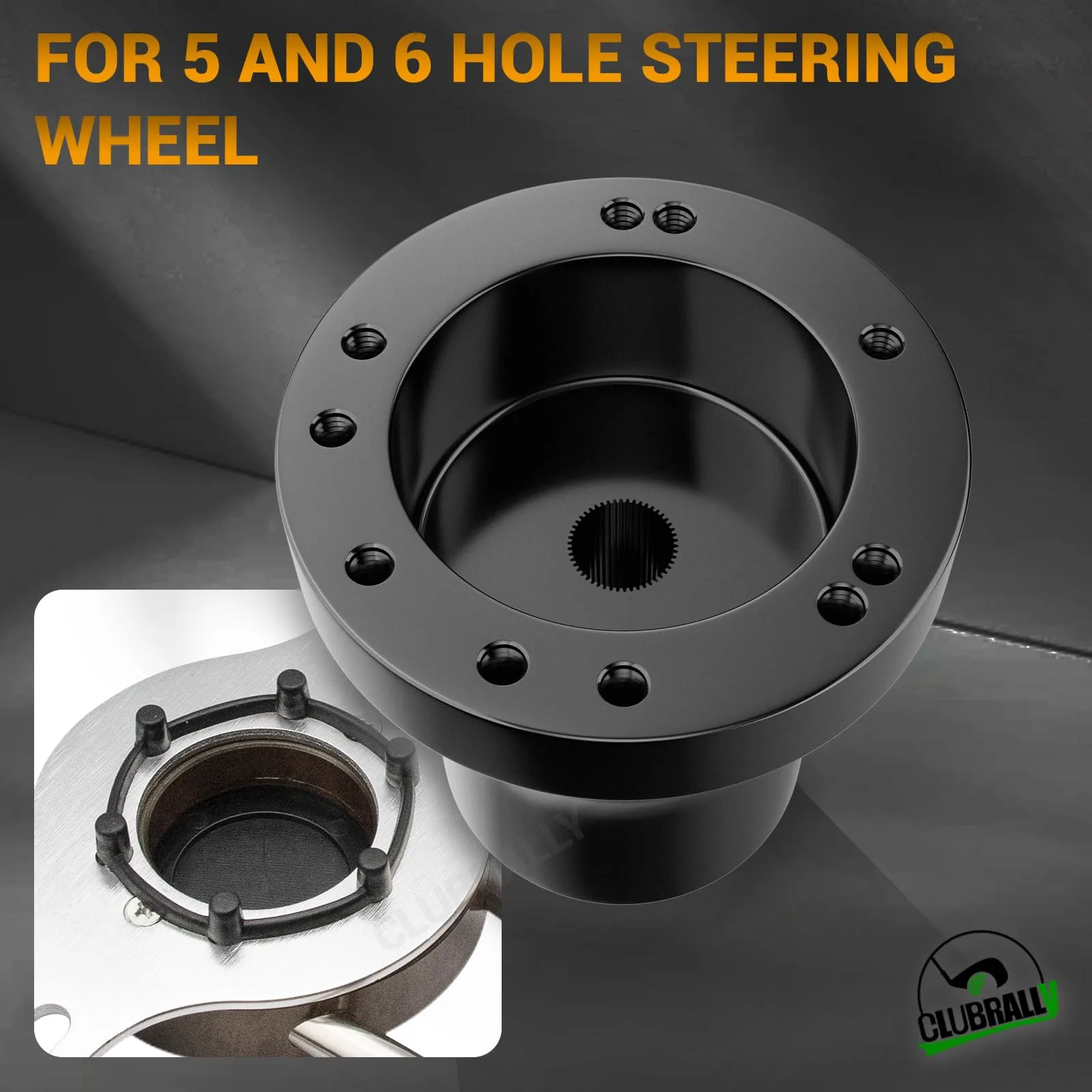 CLUBRALLY Yamaha Golf Cart Steering Wheel Adapter image 2