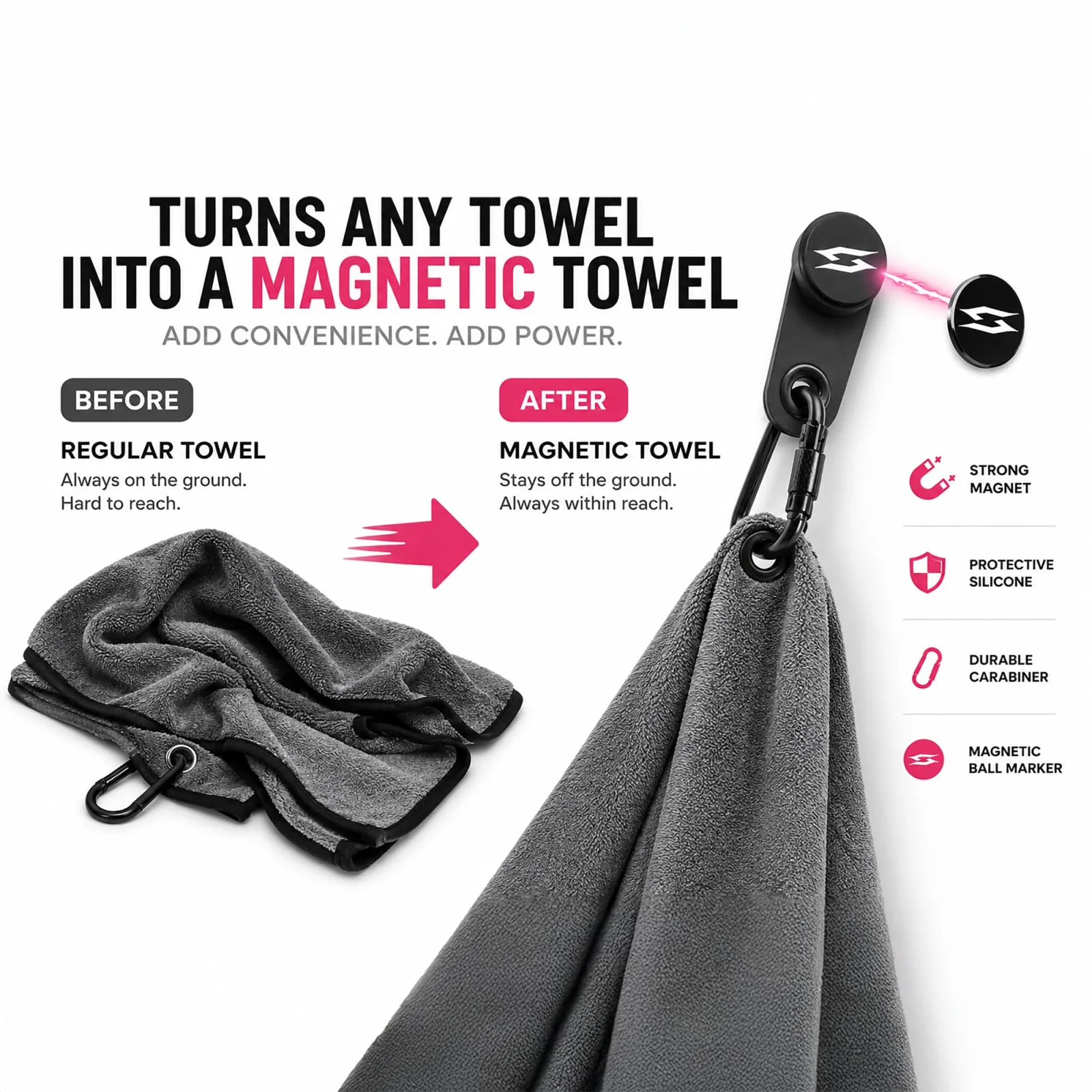 Scale Wear Design CaddyMag Magnetic Towel Clip & Ball Marker image 4