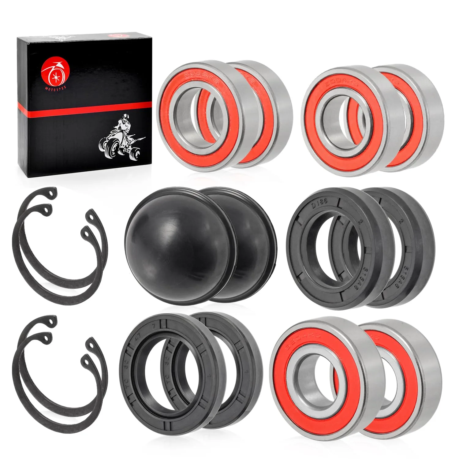 MOTO1988 Yamaha Golf Cart Wheel Bearing Seal Kit 93102-30083
