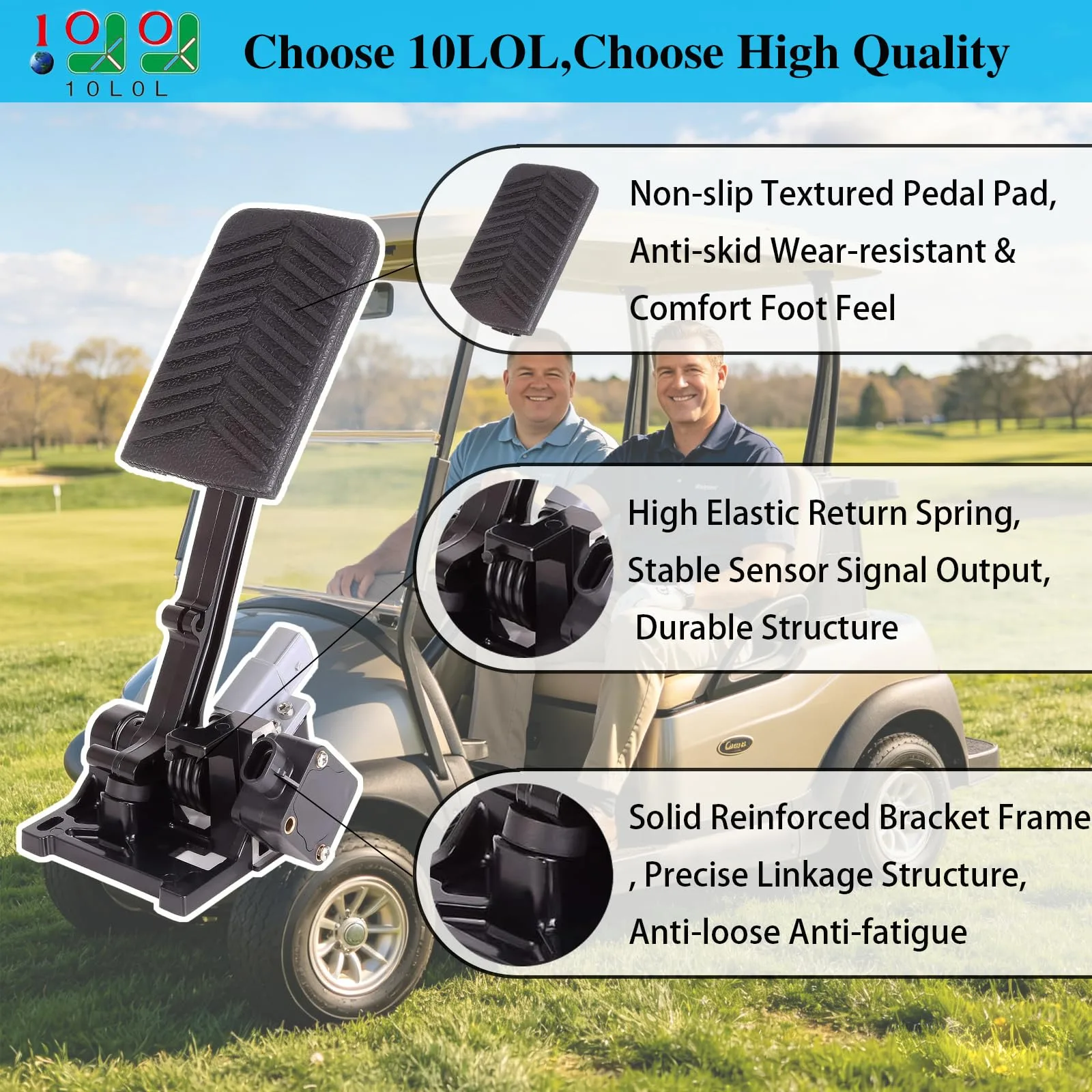 10L0L Accelerator Pedal for E-Z-GO RXV 48V Electric image 2