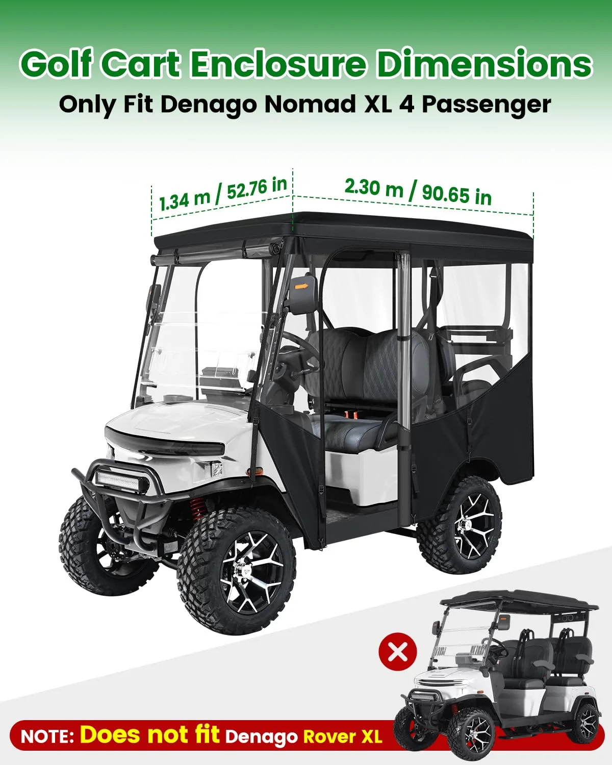 WEIMELL Enclosure for Denago Nomad XL 4-Passenger Cart image 3