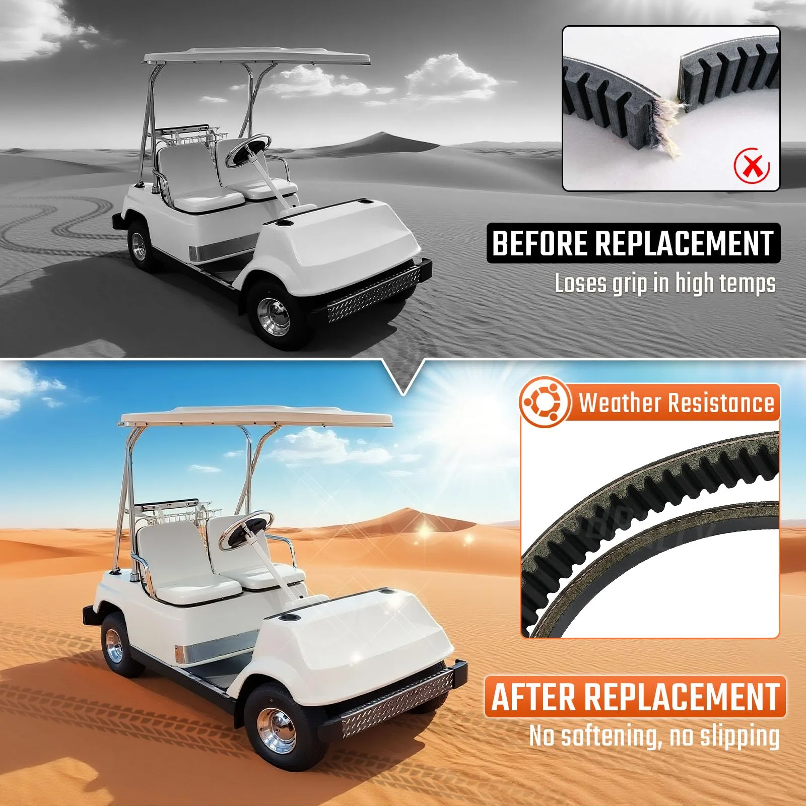 CLUBRALLY Belt Kit for Yamaha G1/G3 Golf Carts image 4