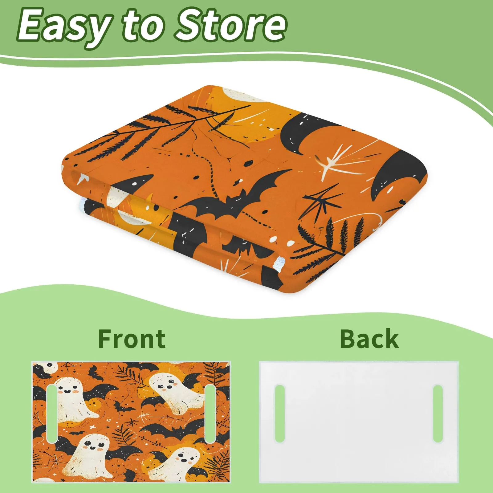Tiveruda Halloween Ghost Golf Cart Seat Cover 51 x 31 in image 4