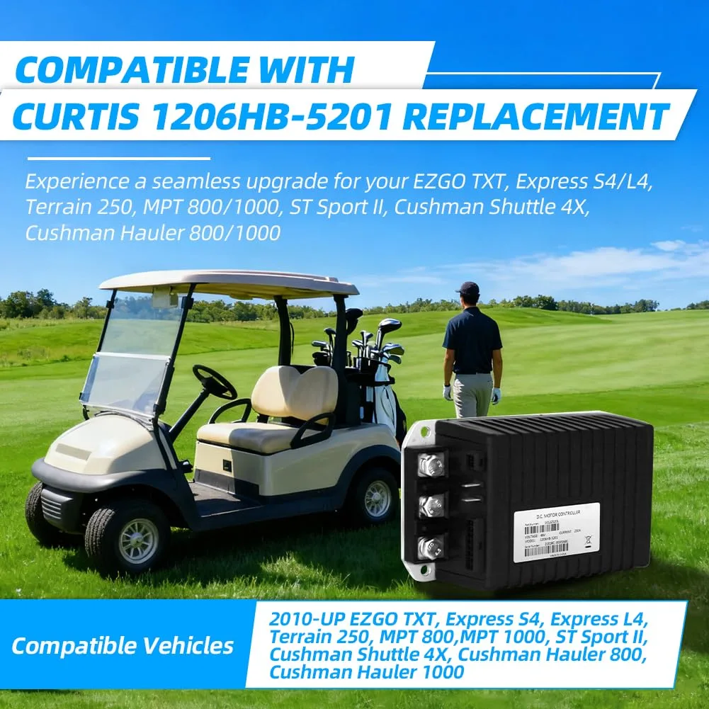 SWCTLCAG D-1206HB-5201 48V Golf Cart Controller image 2