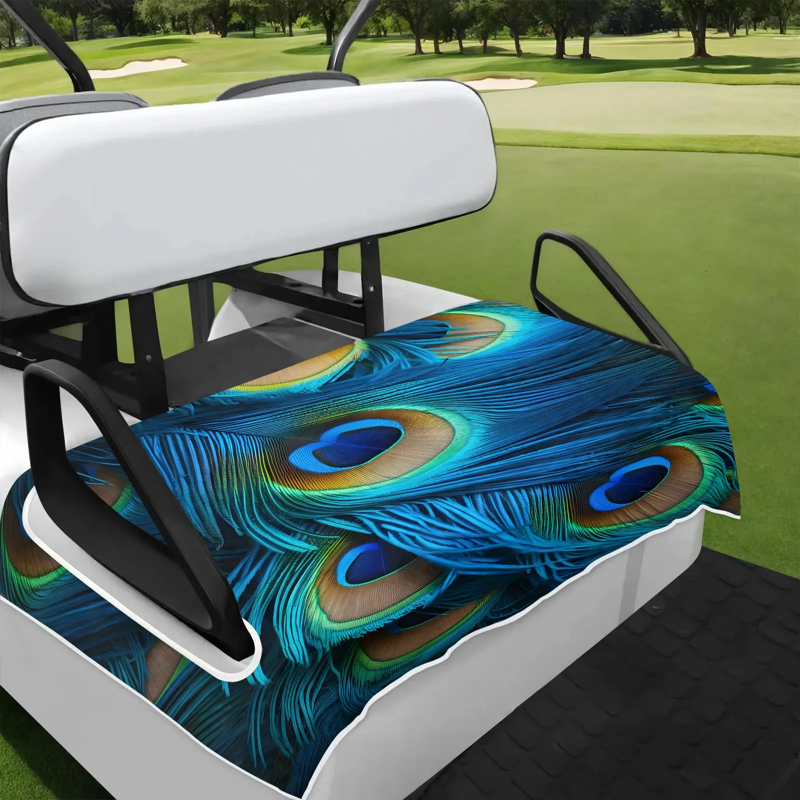 Tiveruda Golf Cart Seat Cover for Double Seats, 51 x 31 in
